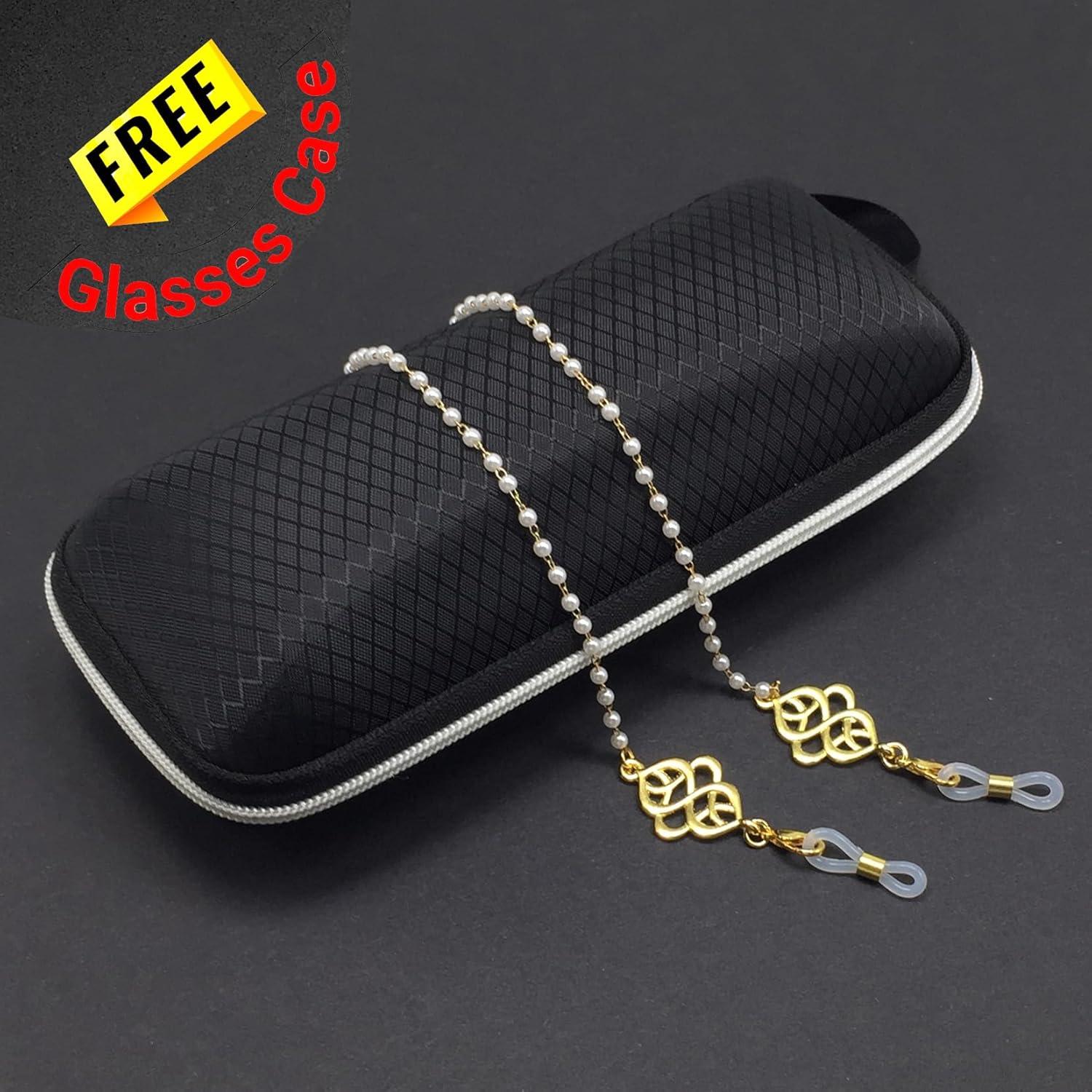 Cadena para Gafas ALBATROSART con Cuentas de Piedra Natural