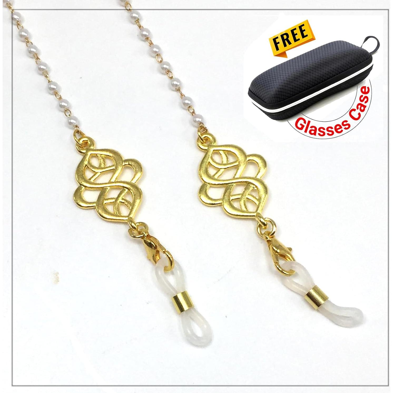 Cadena para Gafas ALBATROSART con Cuentas de Piedra Natural