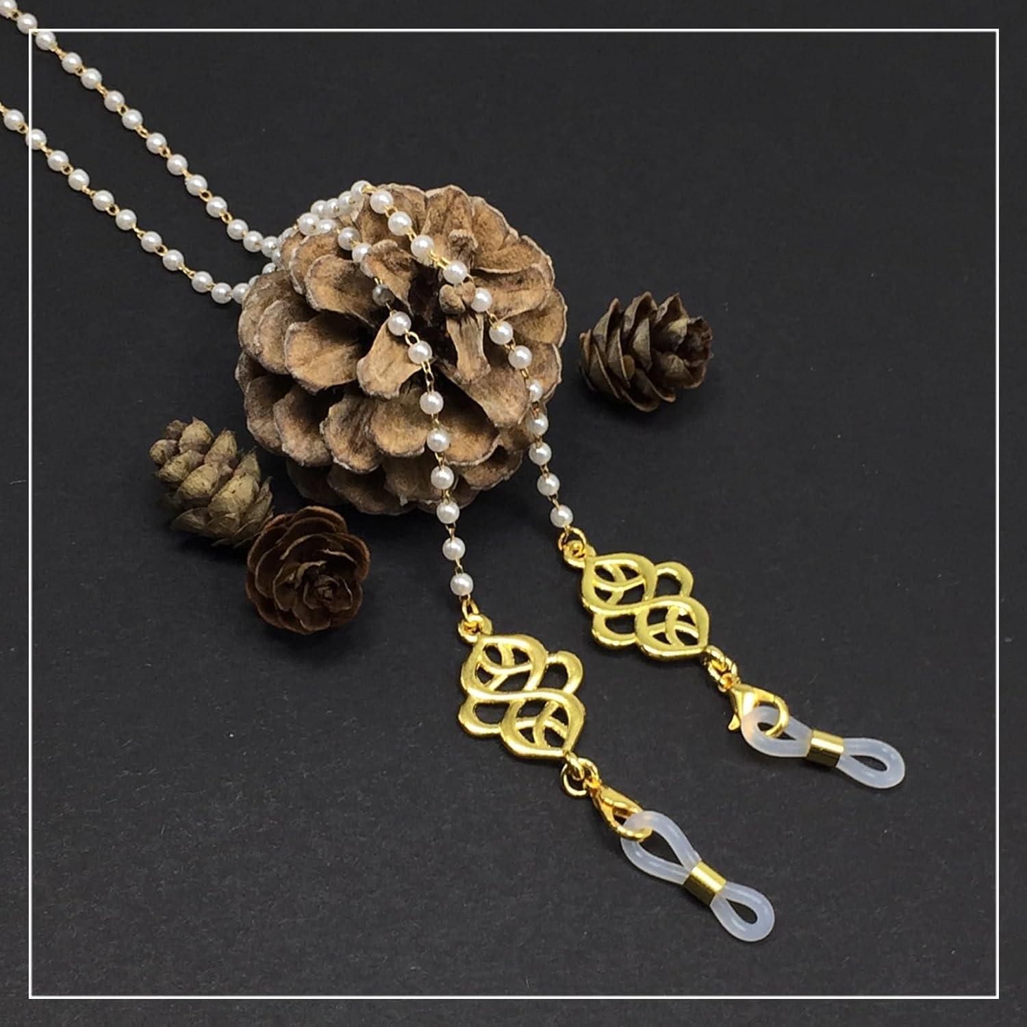 Cadena para Gafas ALBATROSART con Cuentas de Piedra Natural