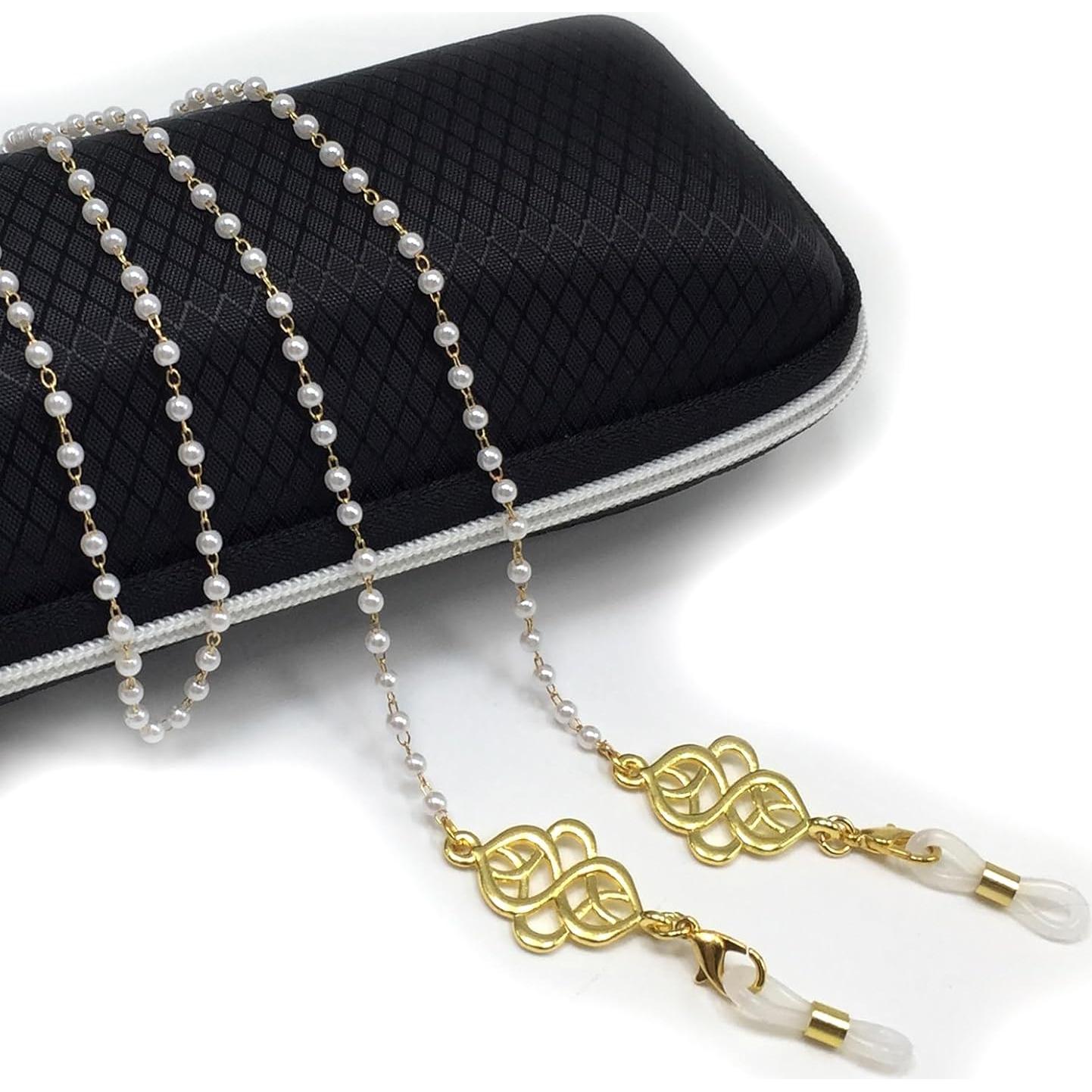 Cadena para Gafas ALBATROSART con Cuentas de Piedra Natural