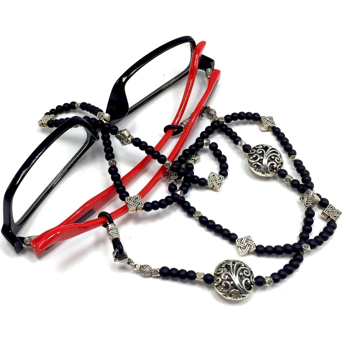 Cadena para Gafas ALBATROSART Cuentas Naturales 71-76 cm