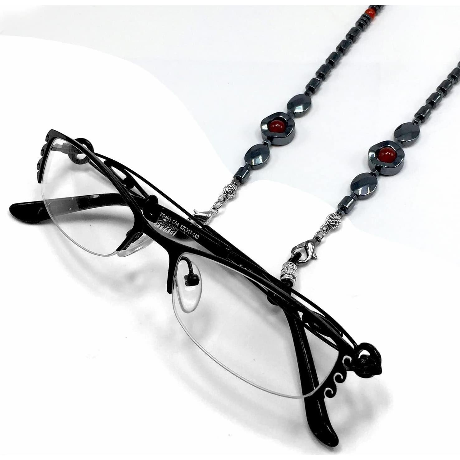 Cadena para Gafas ALBATROSART con Cuentas de Piedra Natural