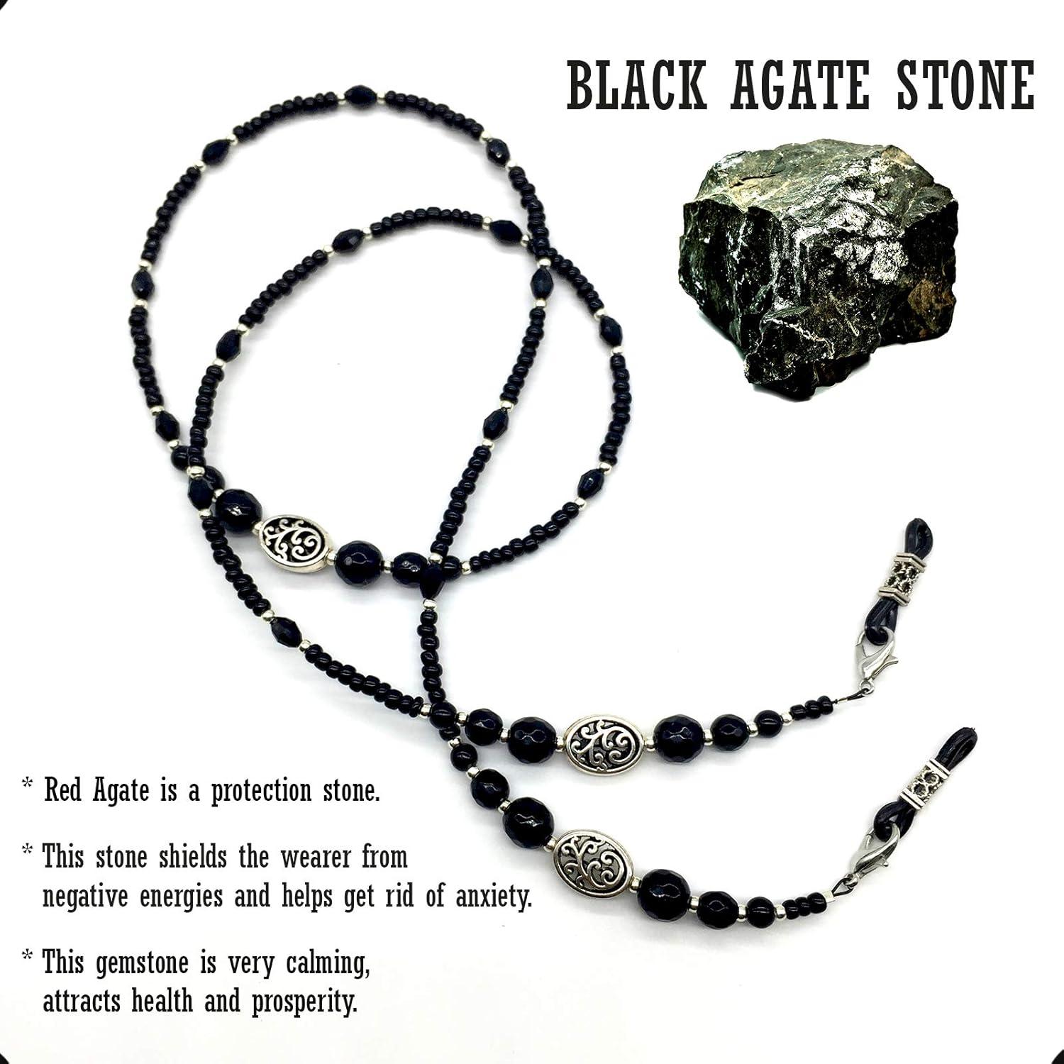 Cadena para Gafas ALBATROSART Cuentas de Piedra Natural