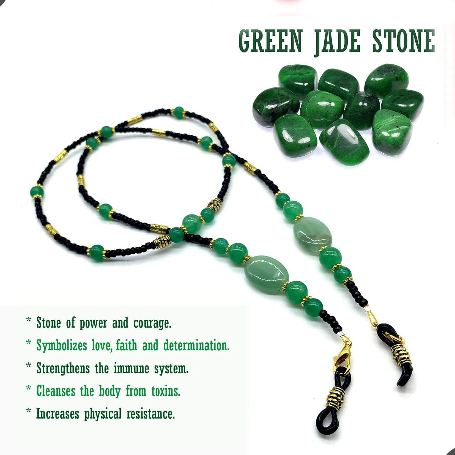 Cadena para Gafas ALBATROSART con Cuentas de Aventurina