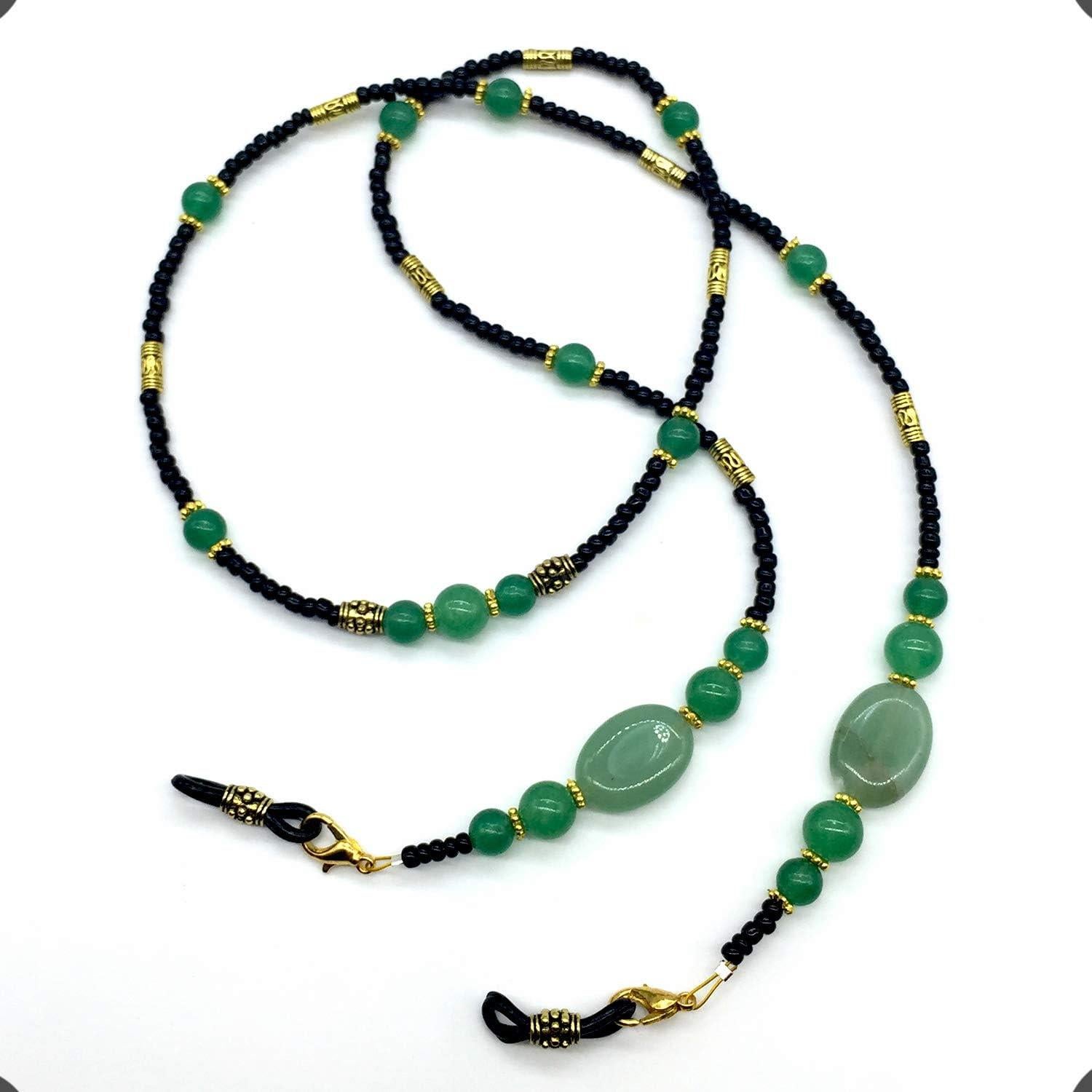 Cadena para Gafas ALBATROSART con Cuentas de Aventurina