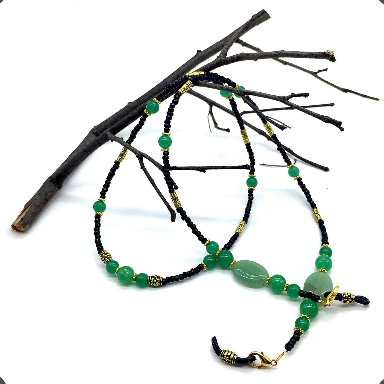 Cadena para Gafas ALBATROSART con Cuentas de Aventurina