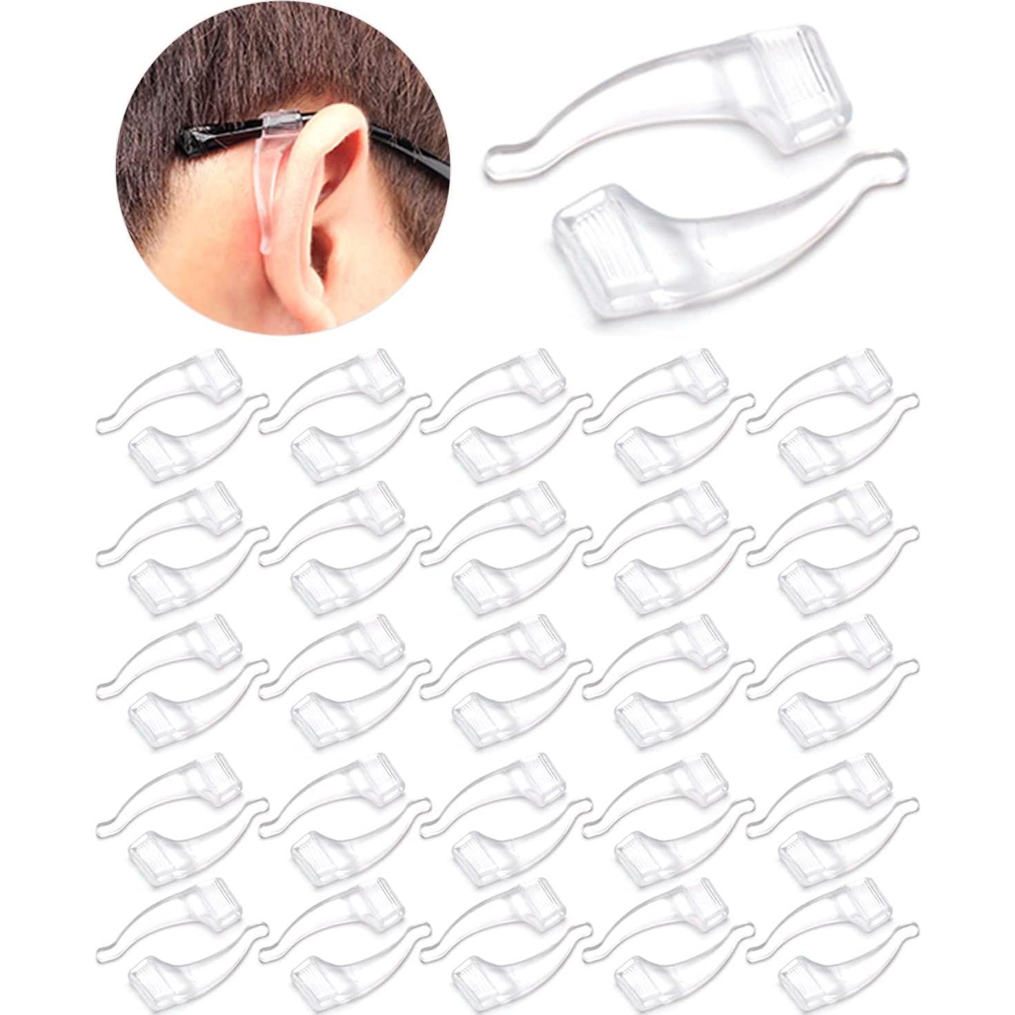 Ganchos Antideslizantes para Gafas Silicona Transparente