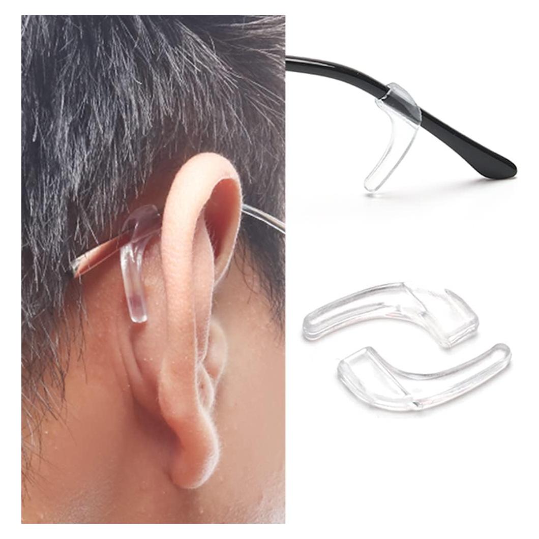 25 Pares Ganchos Silicona Transparente para Gafas EG-00