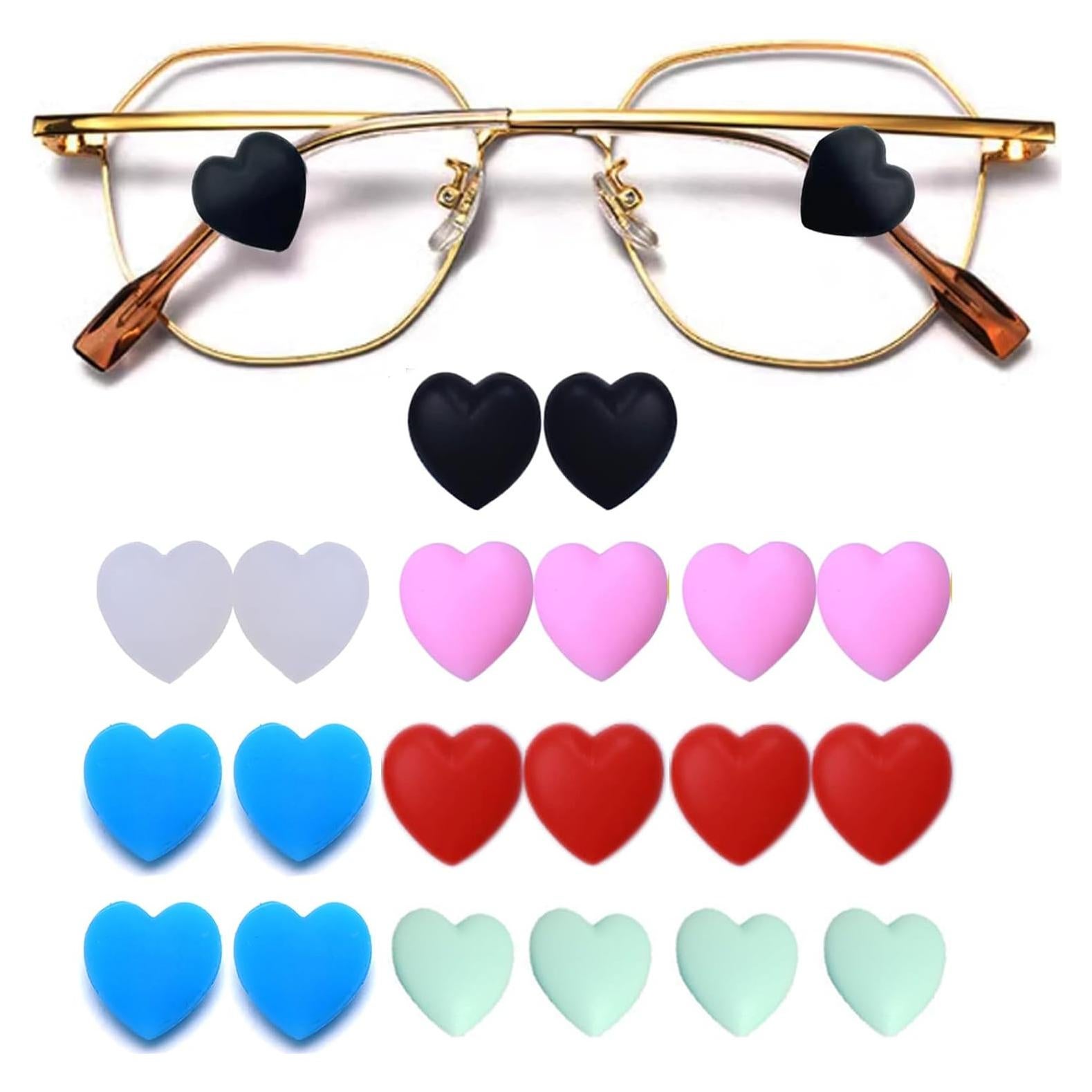 Ganchos de Silicona KECHIO en Forma de Corazón para Gafas