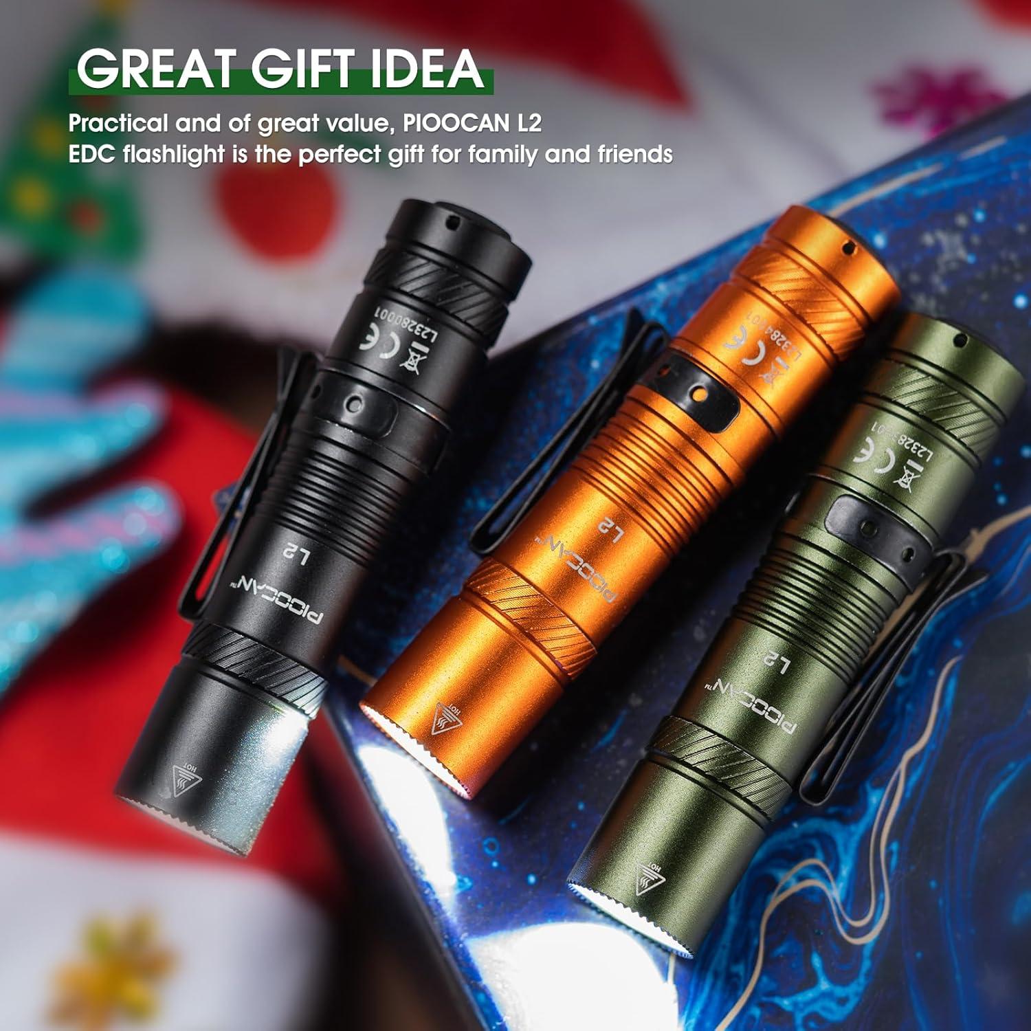 Linterna Recargable PIOOCAN L2-B 1200 Lúmenes Compacta