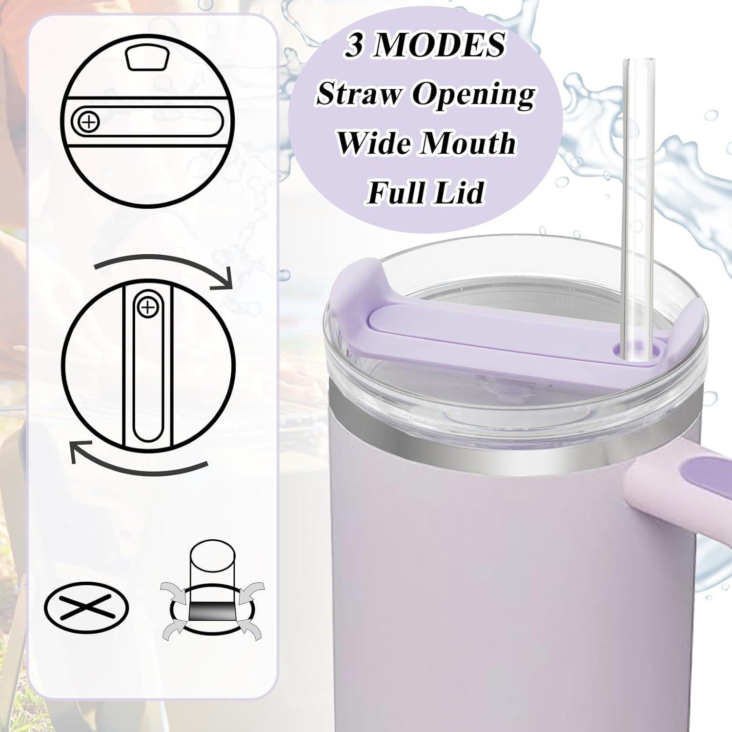 Tapa de 1.18L TiciKim para Taza Stanley Quencher 2.0