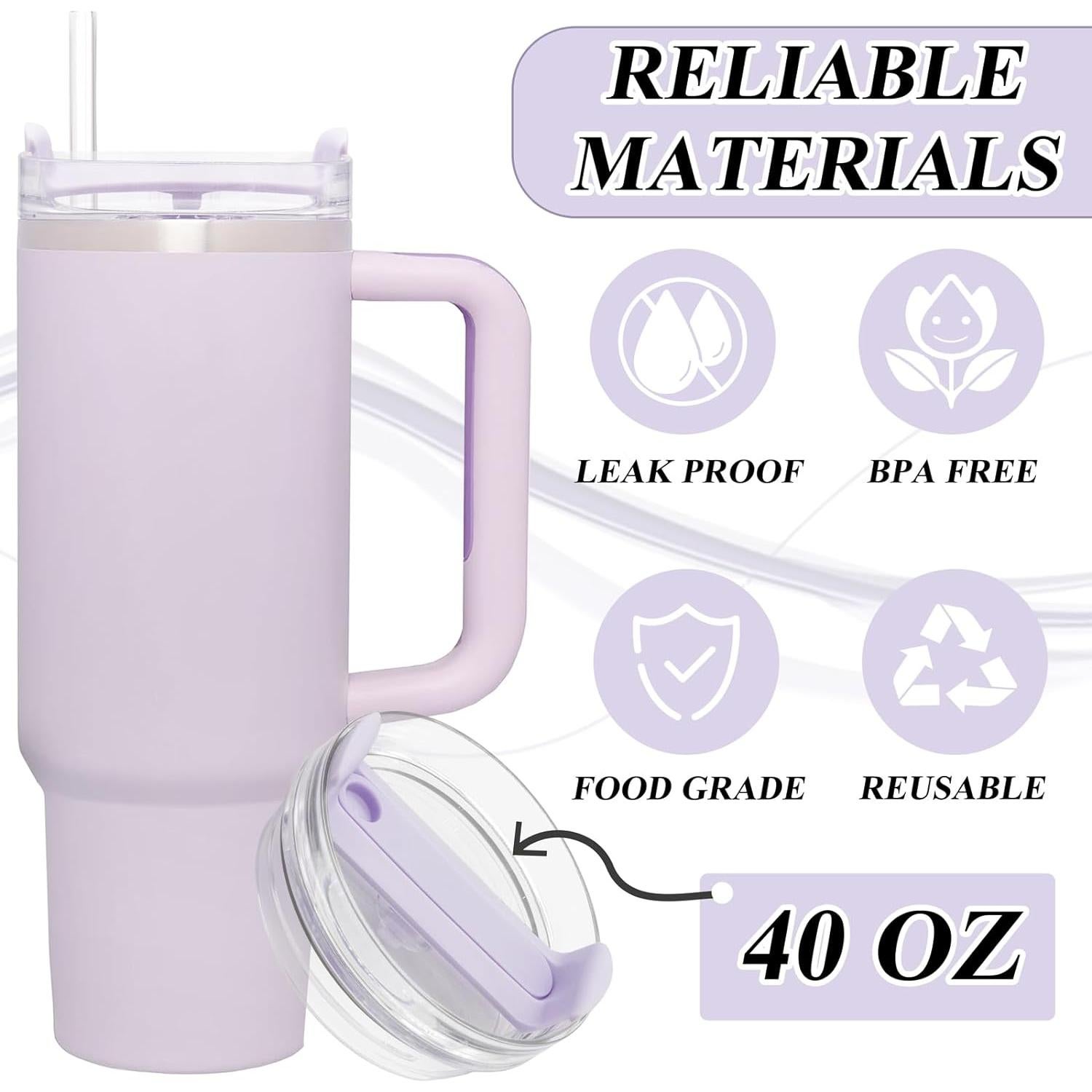 Tapa de 1.18L TiciKim para Taza Stanley Quencher 2.0