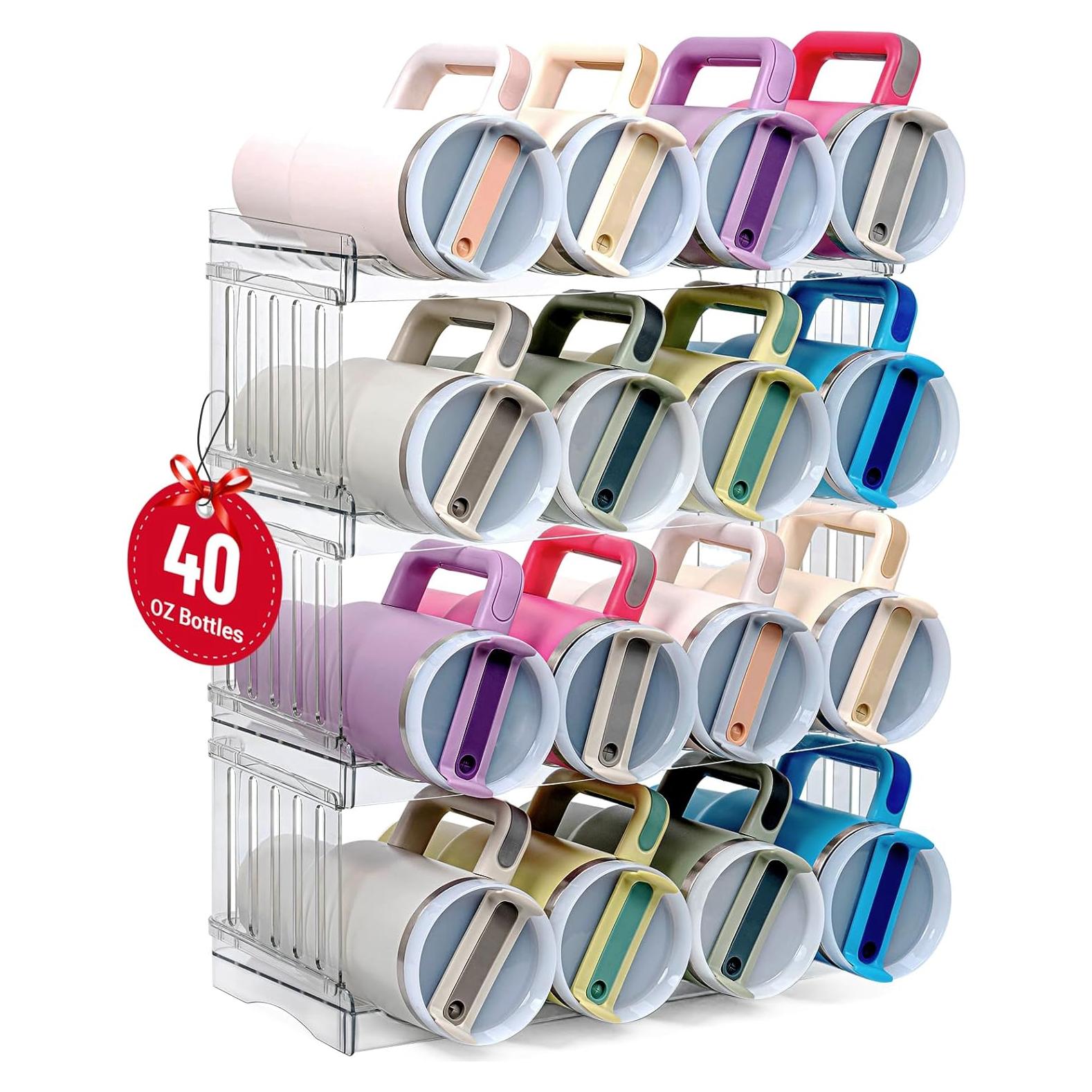 Organizador de Botellas Bobomoment 16 Tazas 40 oz Apilable