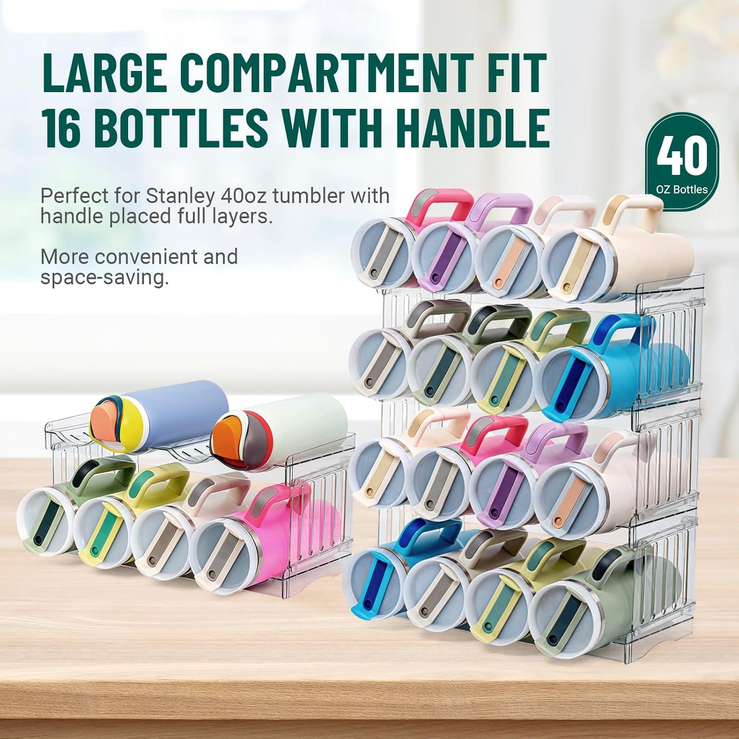 Organizador de Botellas Bobomoment 16 Tazas 40 oz Apilable