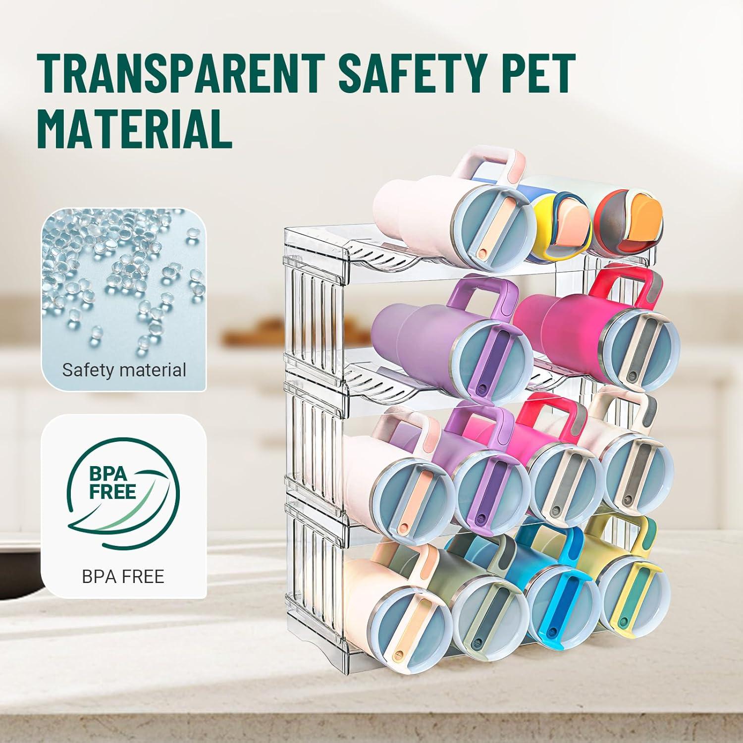 Organizador de Botellas Bobomoment 16 Tazas 40 oz Apilable