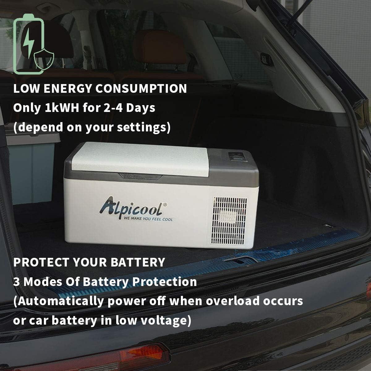 Congelador Portátil Alpicool C15 15L 12V Enfriamiento Rápido