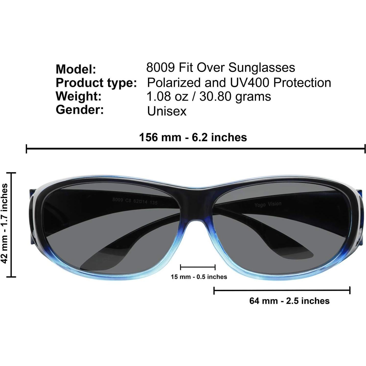 Gafas de sol polarizadas Success 8009A para prescripción UV 100%