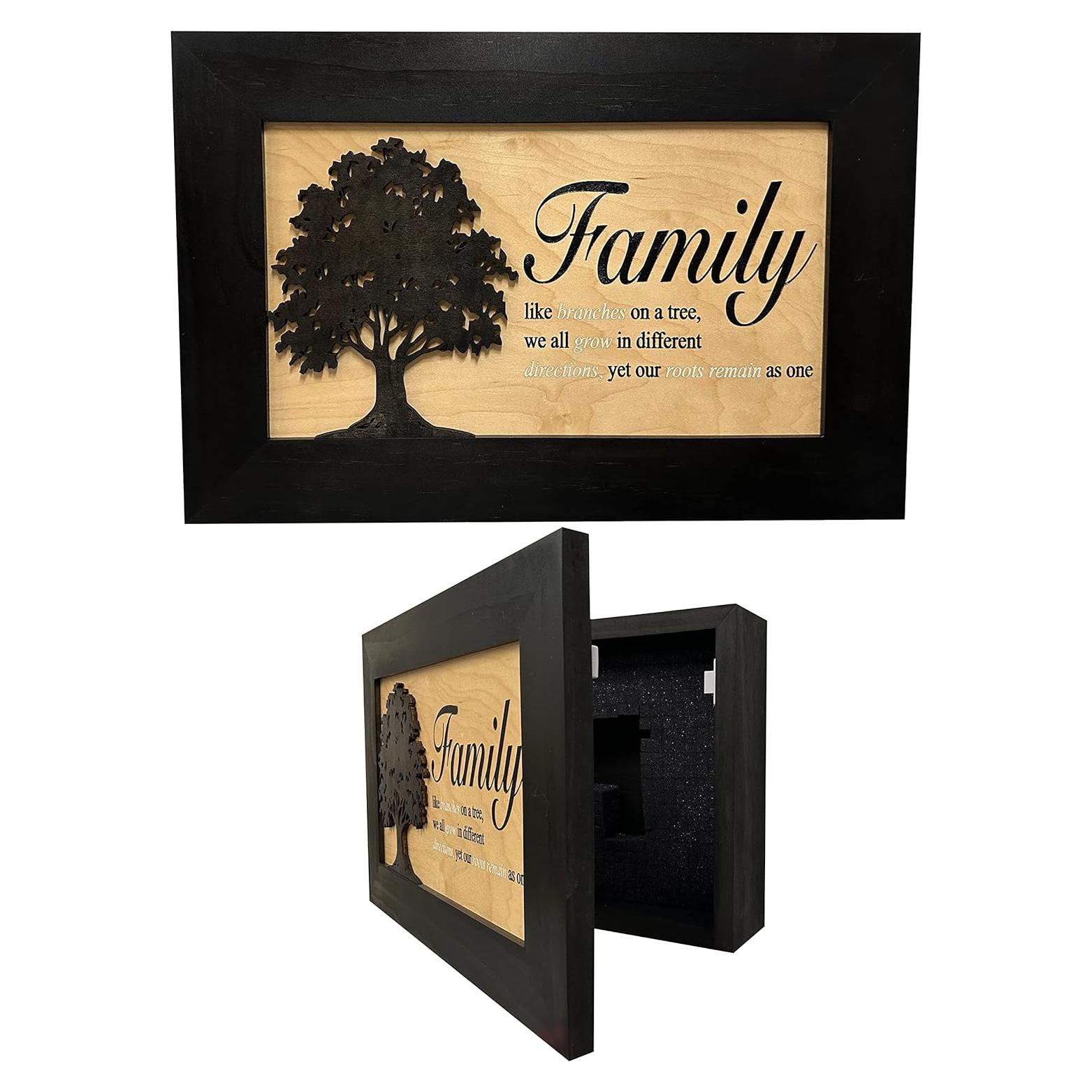 Armario Oculto para Armas Bellewood Designs Negro 45x10x30cm