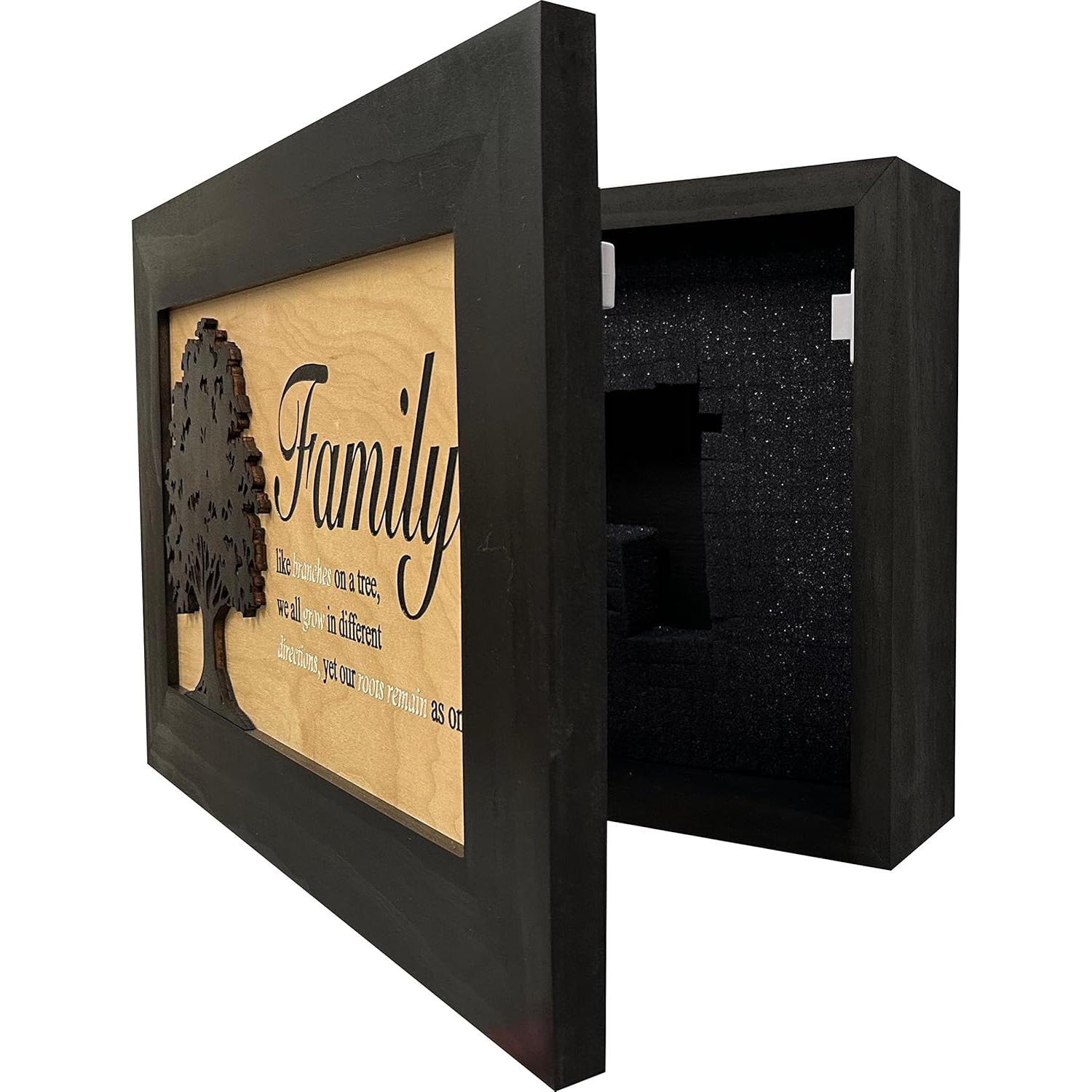 Armario Oculto para Armas Bellewood Designs Negro 45x10x30cm