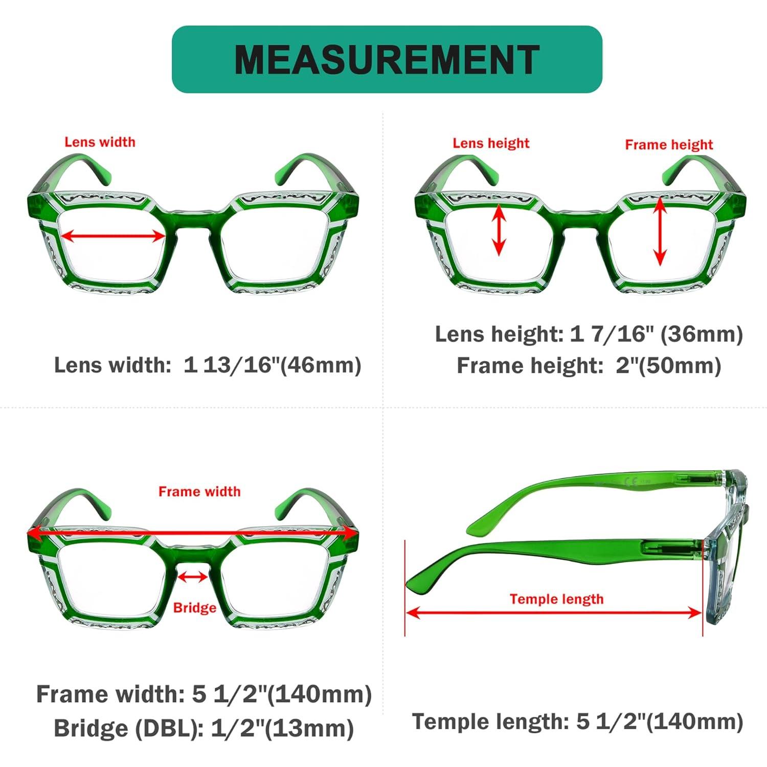 Gafas de Lectura Eyekepper 10 Paquetes Floral +2 Gafas de Sol