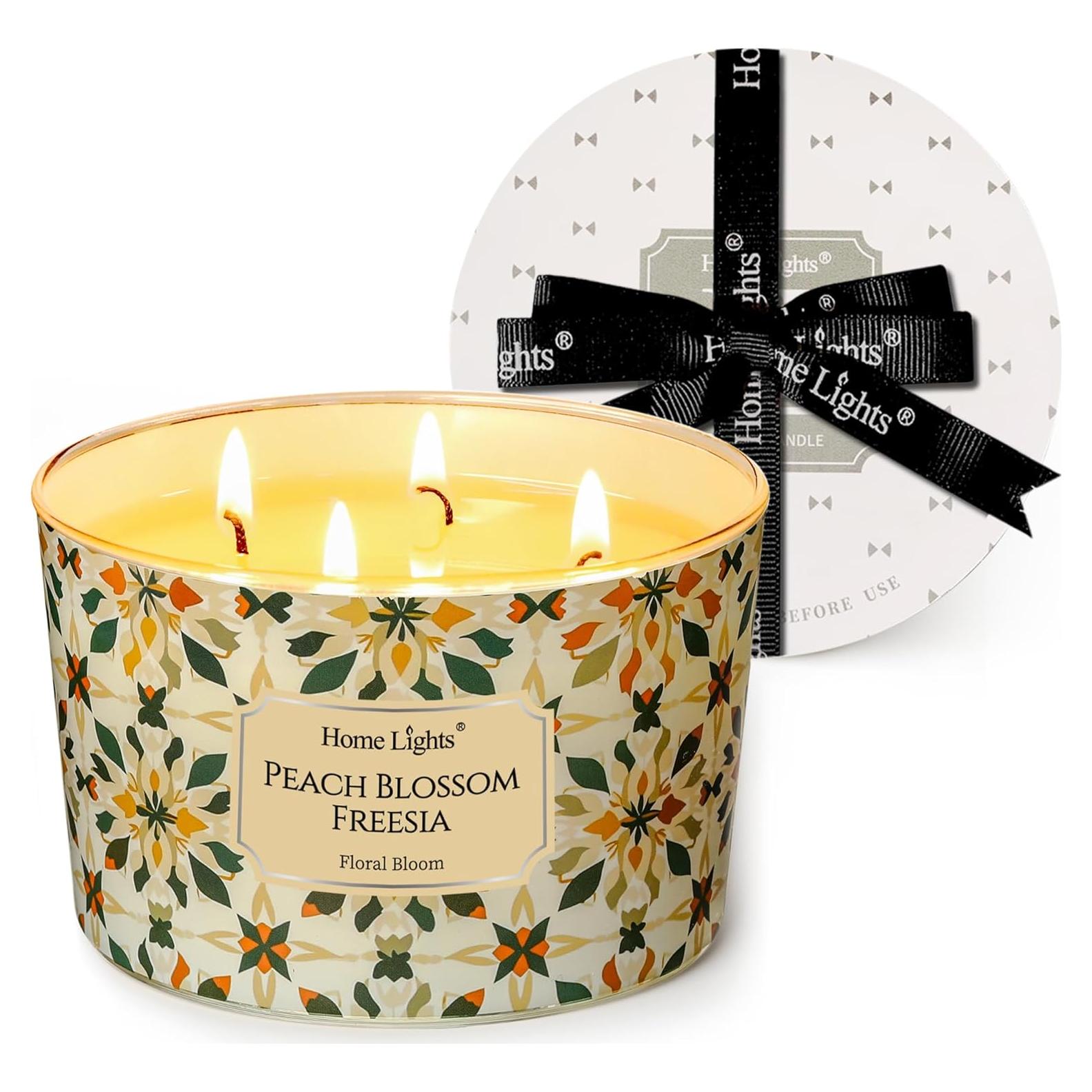 Velas Aromatizadas de Cera de Soja HomeLights 510g 4 Mechas
