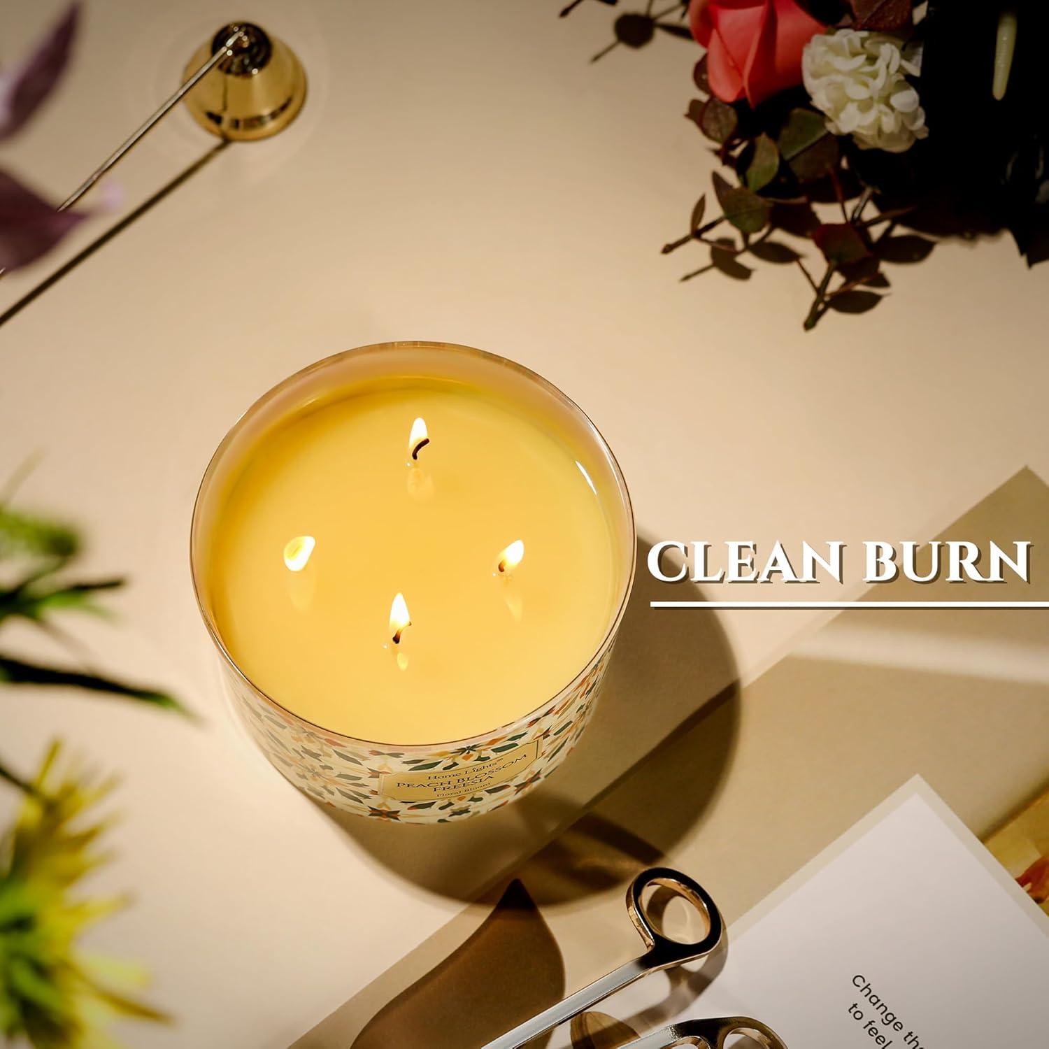 Velas Aromatizadas de Cera de Soja HomeLights 510g 4 Mechas