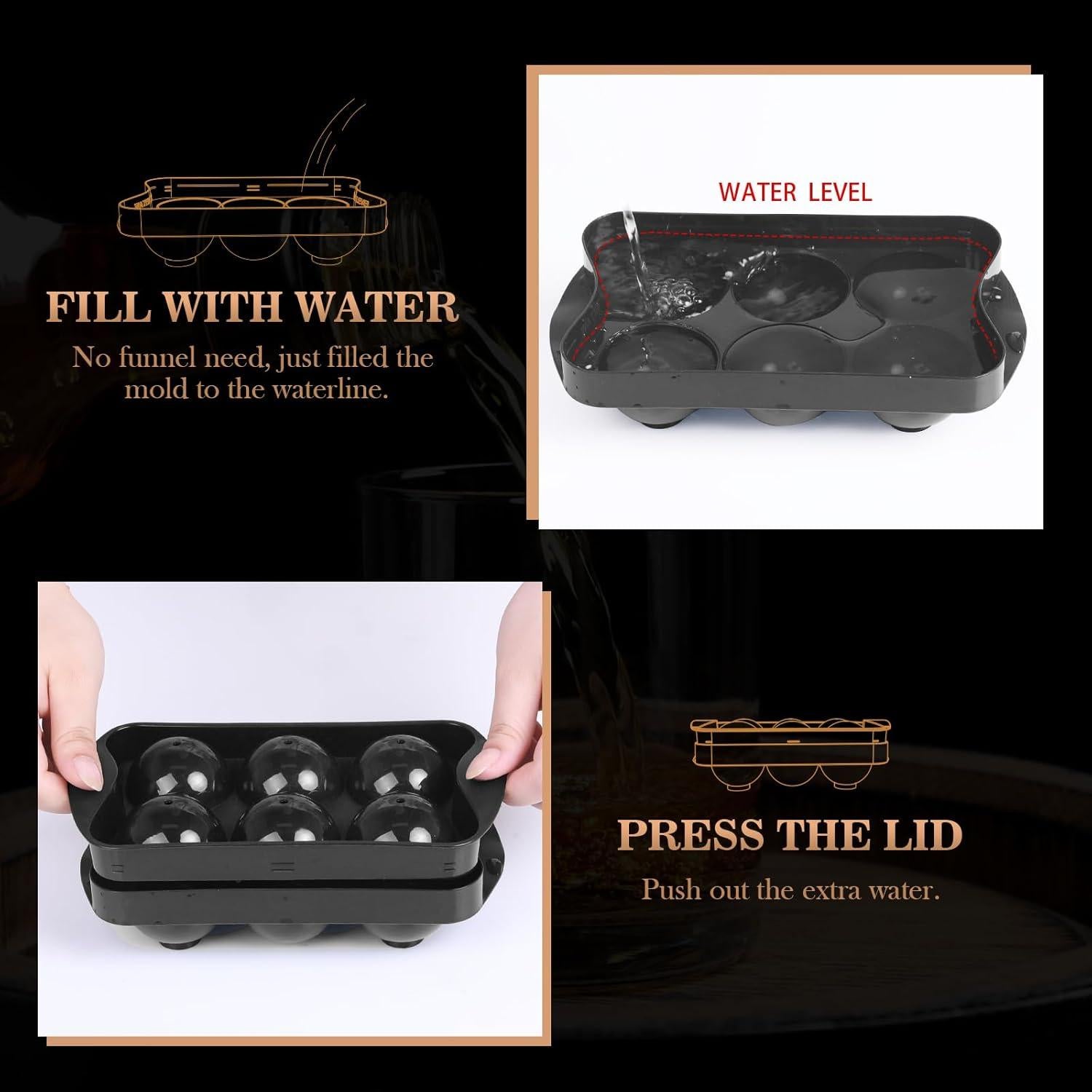 Fabricante de Bolas de Hielo ICEXXP 4.83 cm con Contenedor