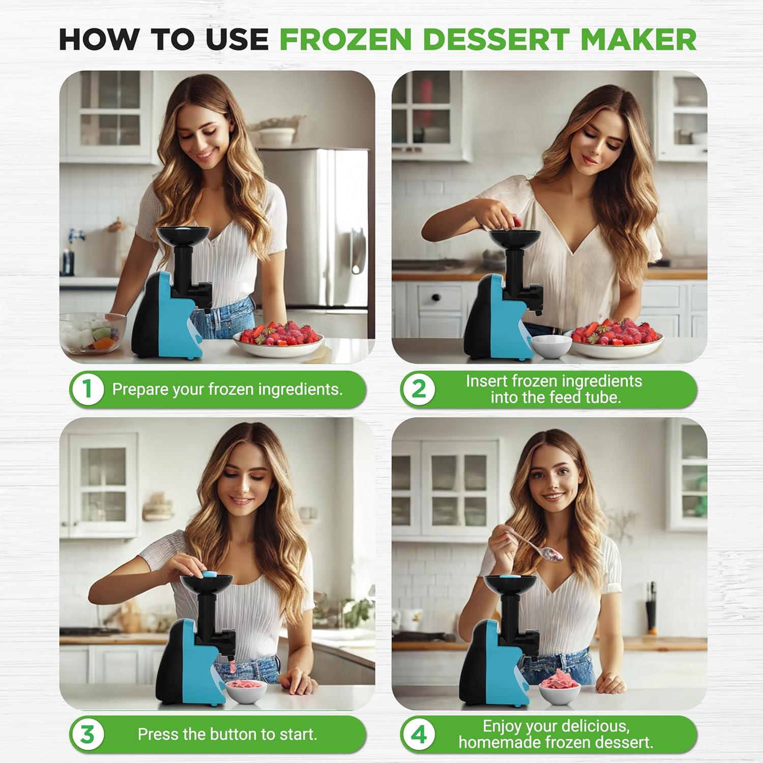 NutriChef Máquina de Postres Congelados - Helados y Yogur