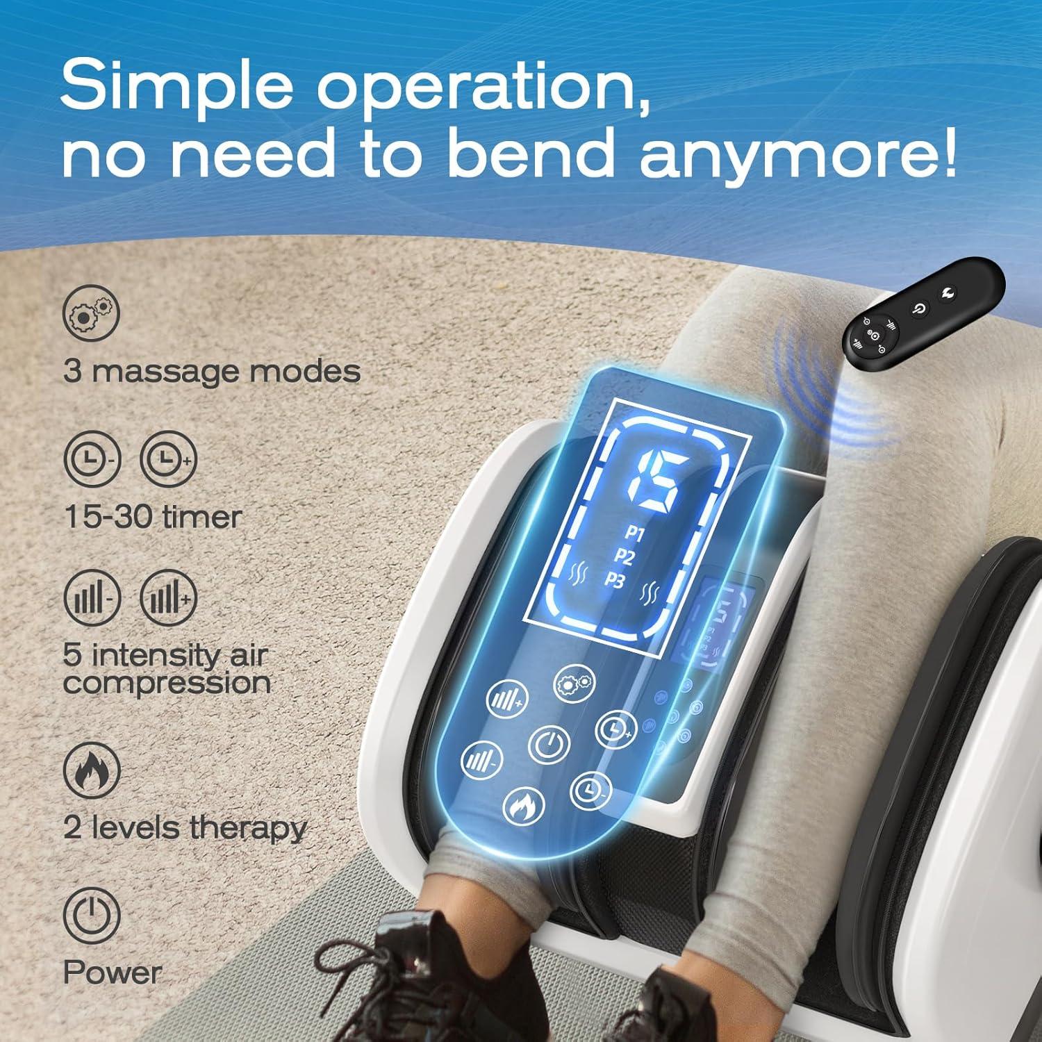 Masajeador de pies TISSCARE 208 con calor y shiatsu