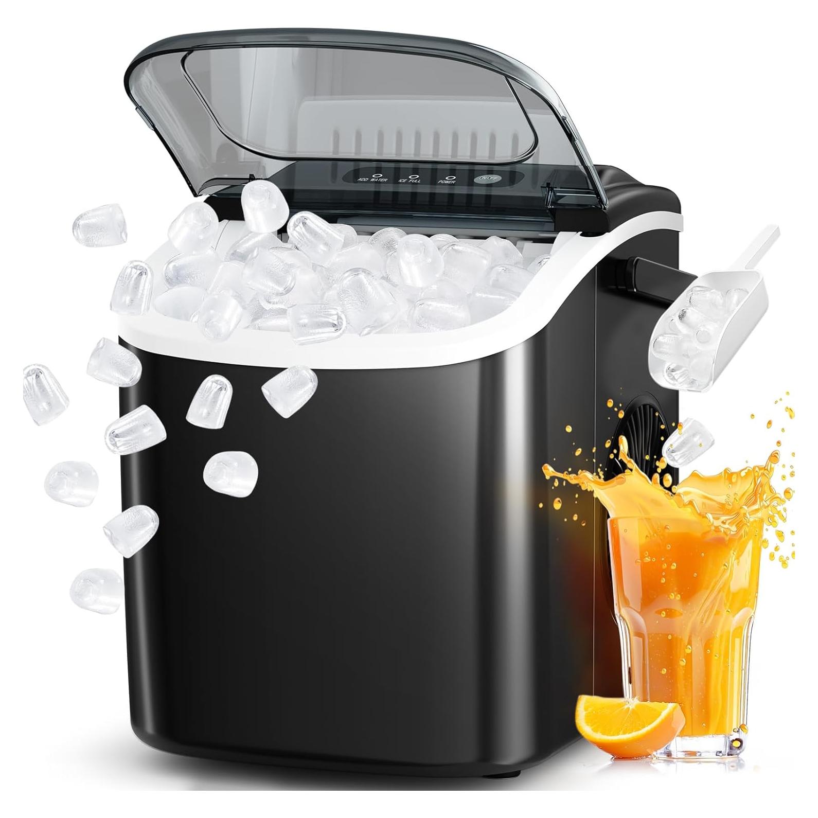 Máquina de Hielo Portátil Antarctic Star 11,79 kg/día, Negro