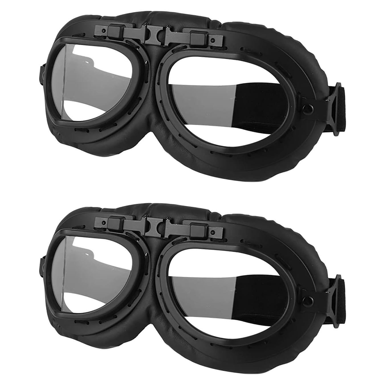 Gafas de Motocicleta Vintage LJDJ - 2 Paquetes Unisex