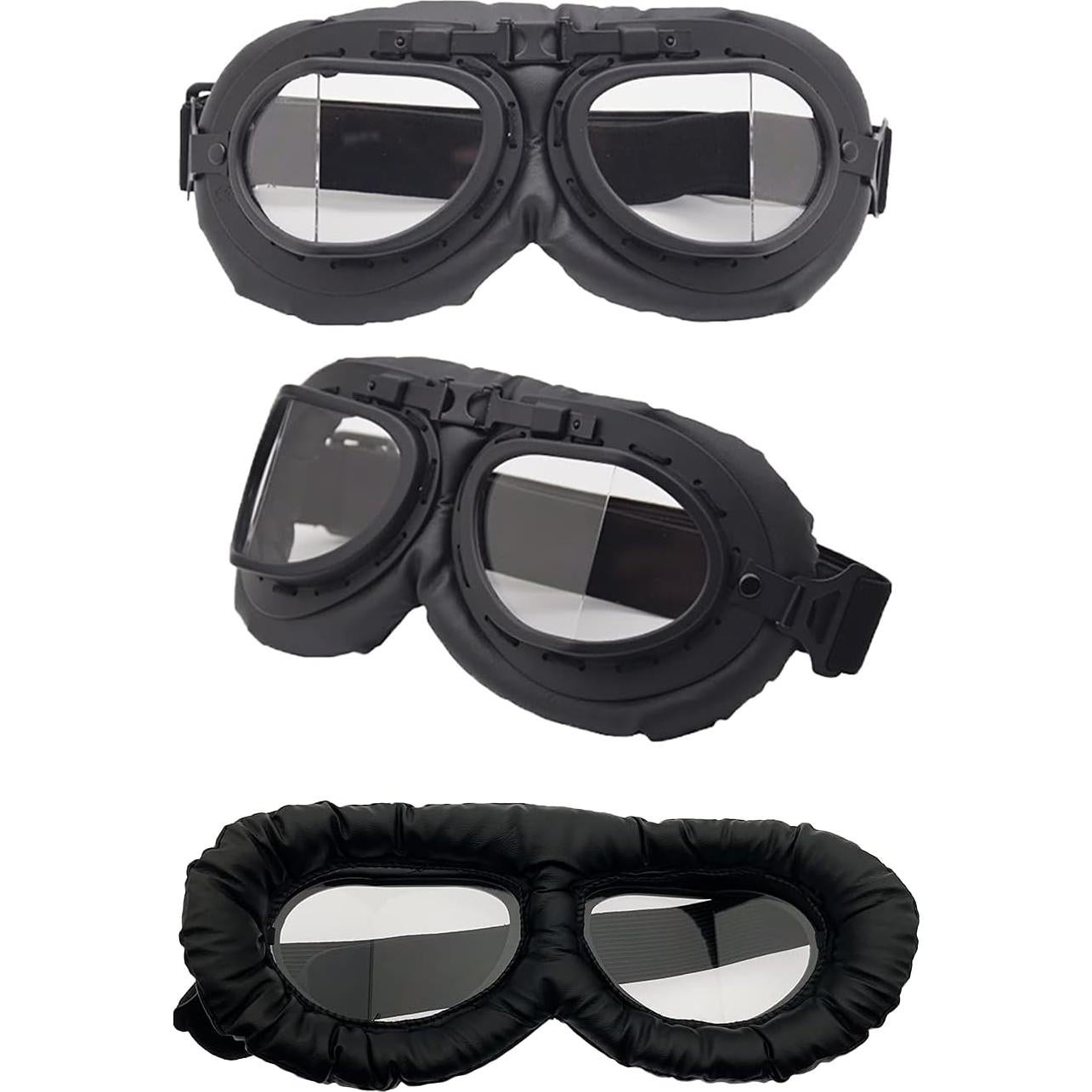 Gafas de Motocicleta Vintage LJDJ - 2 Paquetes Unisex