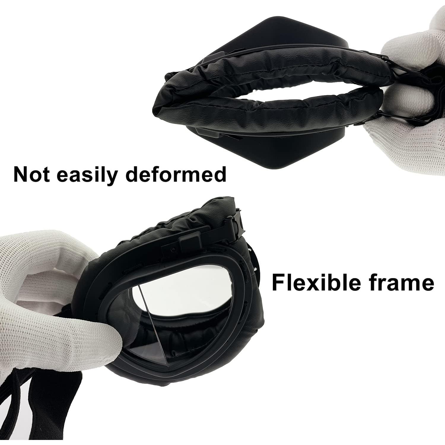 Gafas de Motocicleta Vintage LJDJ - 2 Paquetes Unisex