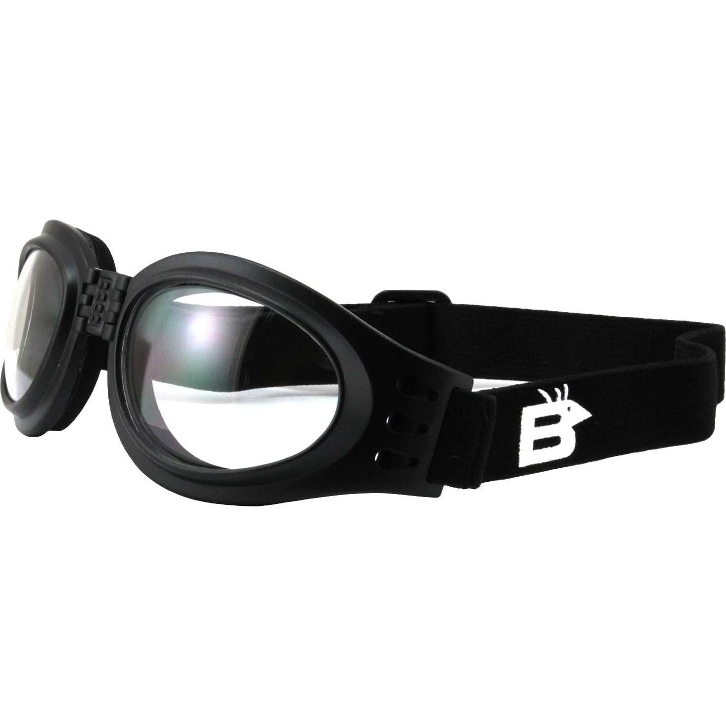 Gafas de Motocicleta Plegables Birdz Eyewear Loro Negras