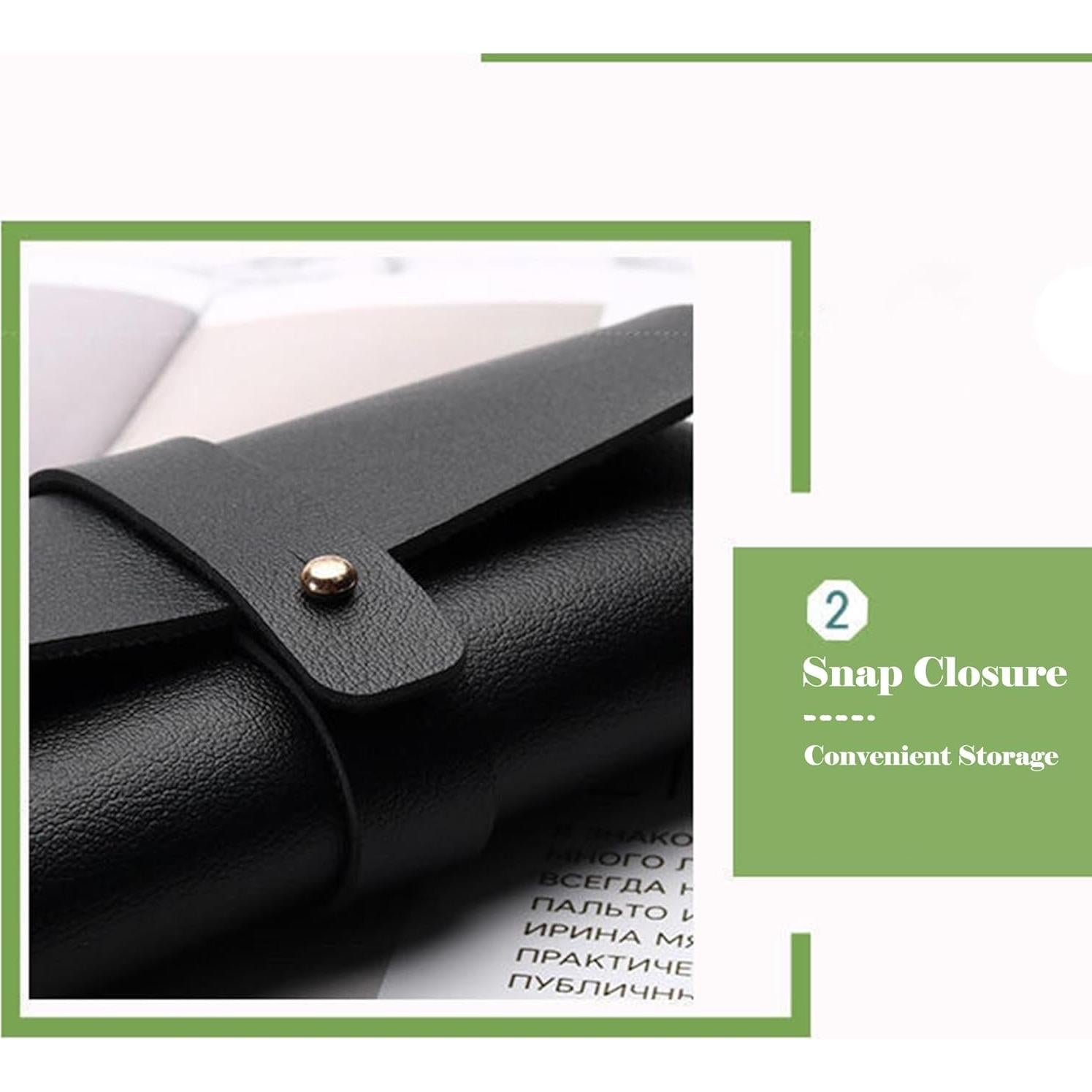 Funda de Gafas Onrtry de Cuero Suave con Hebilla