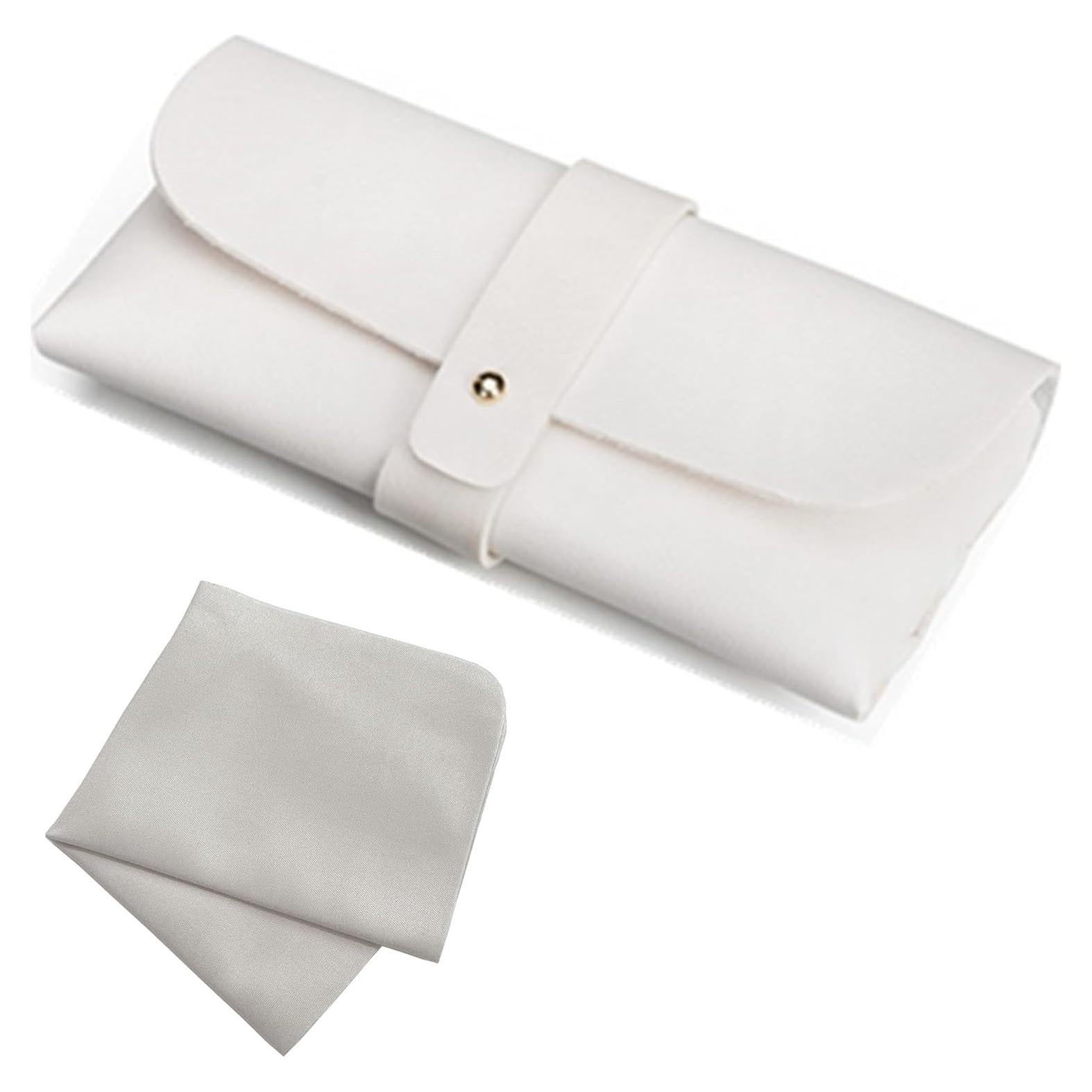 Estuche de Gafas de Cuero Onrtry con Hebilla y Paño