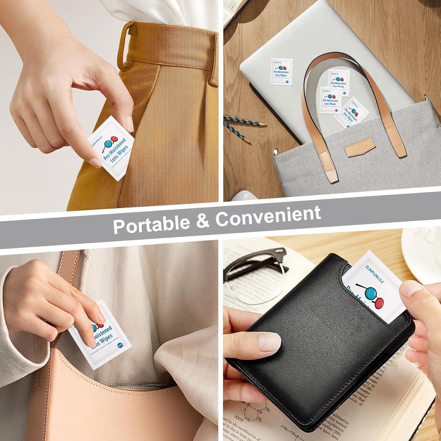 Toallitas de limpieza de lentes SunFun USA 200 unidades