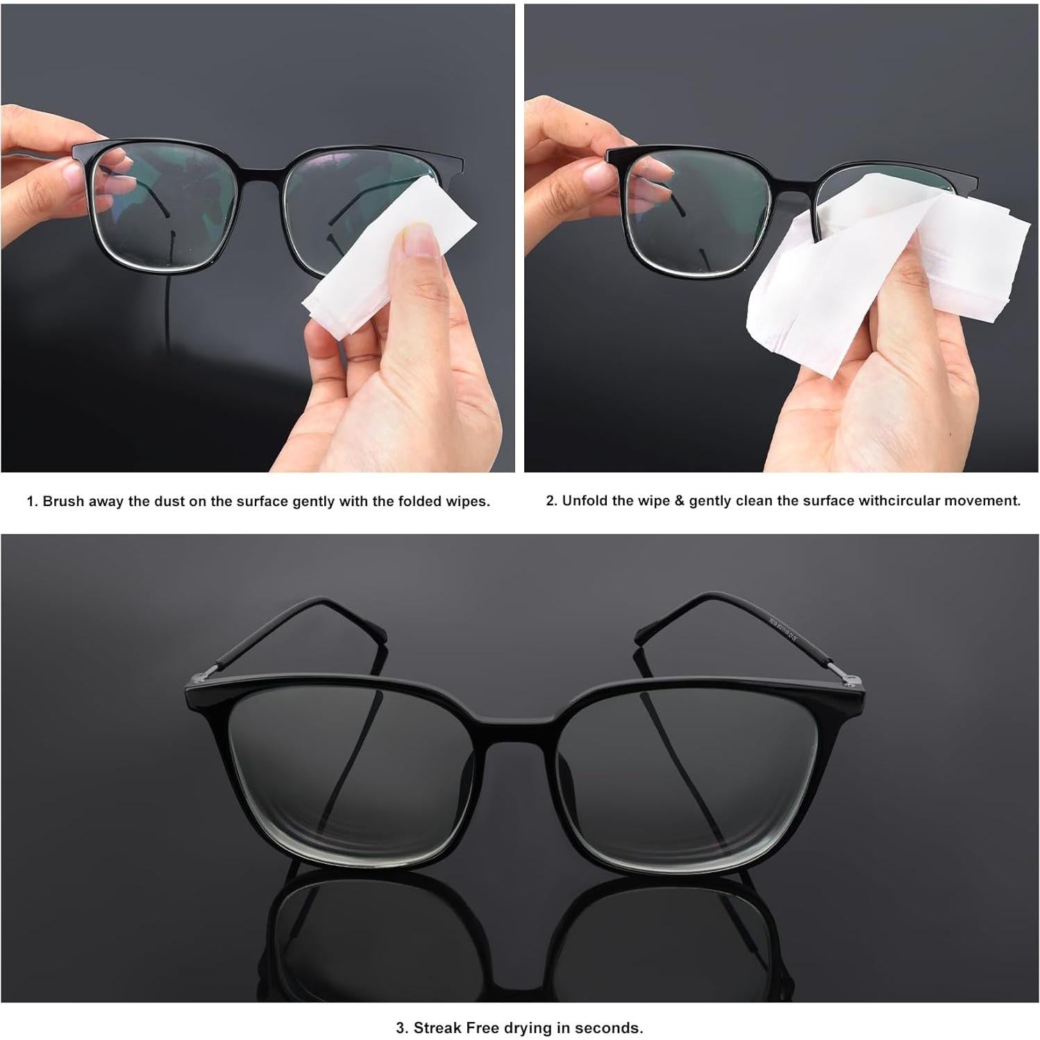 Toallitas de limpieza de lentes SunFun USA 200 unidades