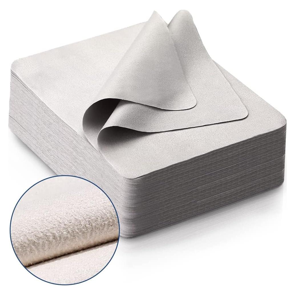 Paño de Limpieza iGeyzoe 100 Pcs Suede 15x18 cm