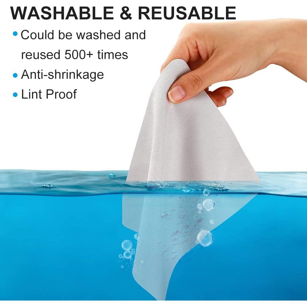 Paño de Limpieza iGeyzoe 100 Pcs Suede 15x18 cm