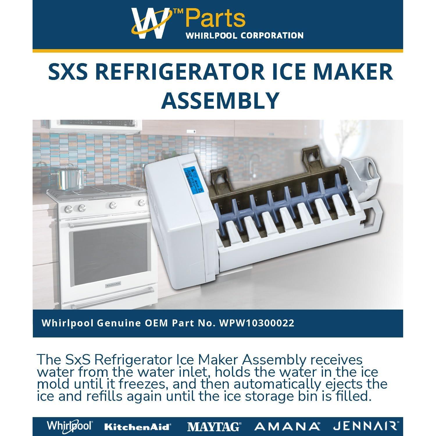 Ensamblaje de Hielo Whirlpool WPW10300022 1.49 kg OEM
