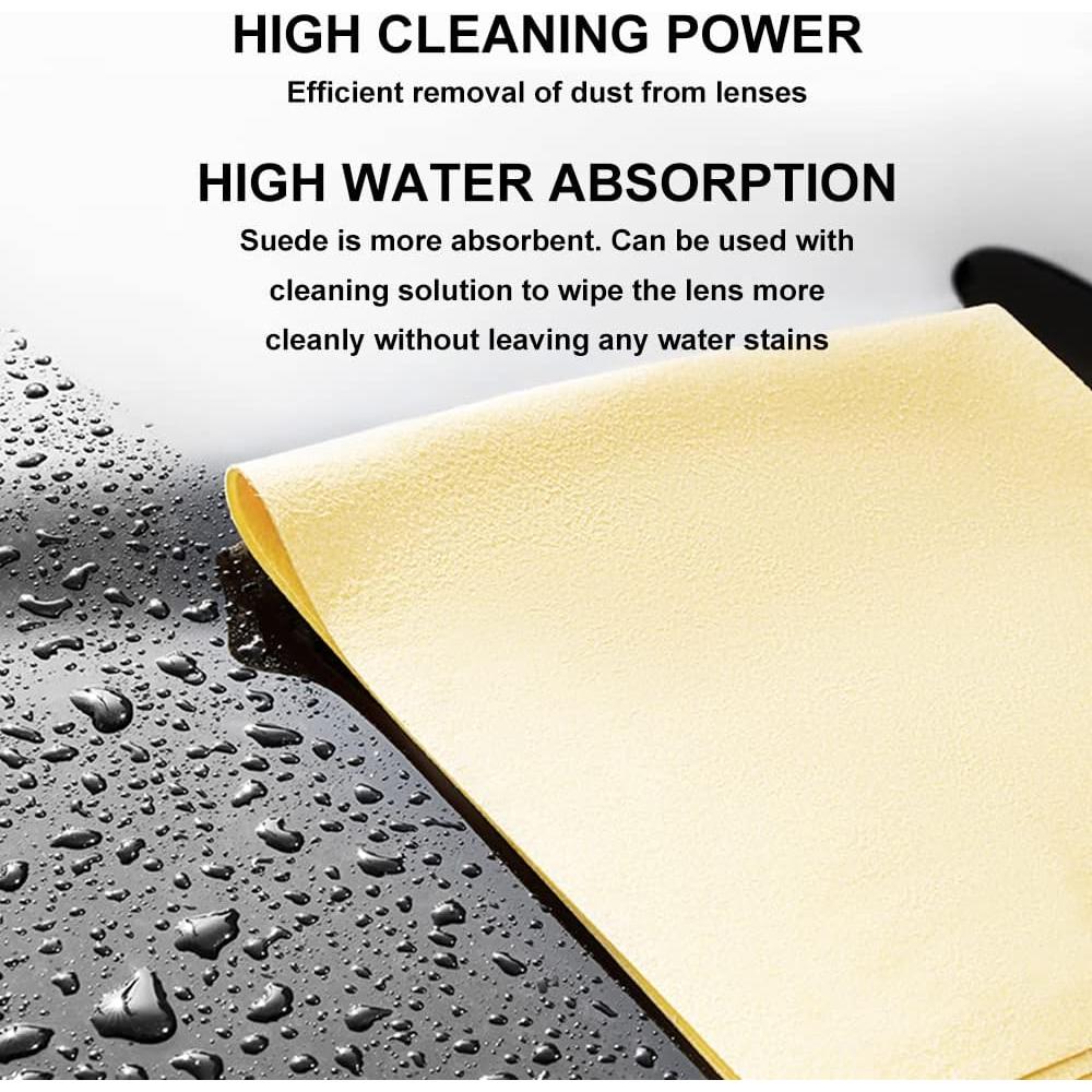 Paño de Limpieza iGeyzoe 100 PCS Suede Amarillo Claro