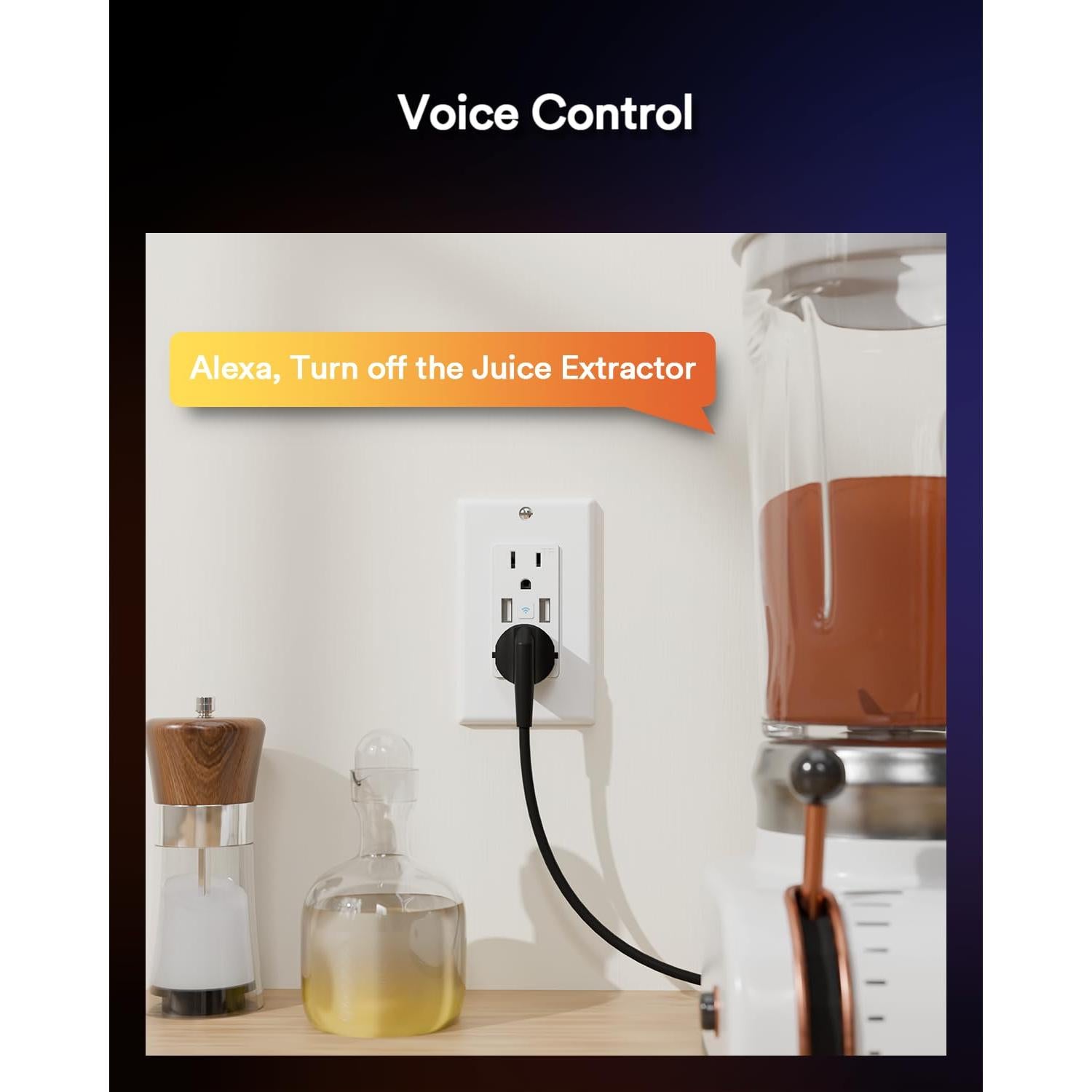 Enchufe Inteligente iLintek con 2 USB y Control por Voz