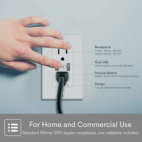 Enchufe Inteligente iLintek con 2 USB y Control por Voz