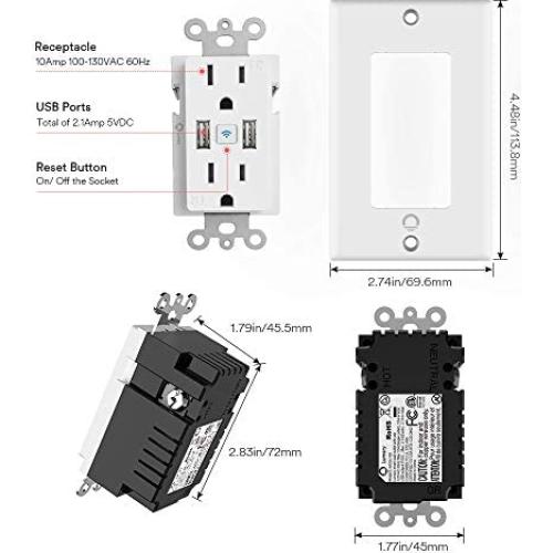 Enchufe Inteligente iLintek con 2 USB y Control por Voz