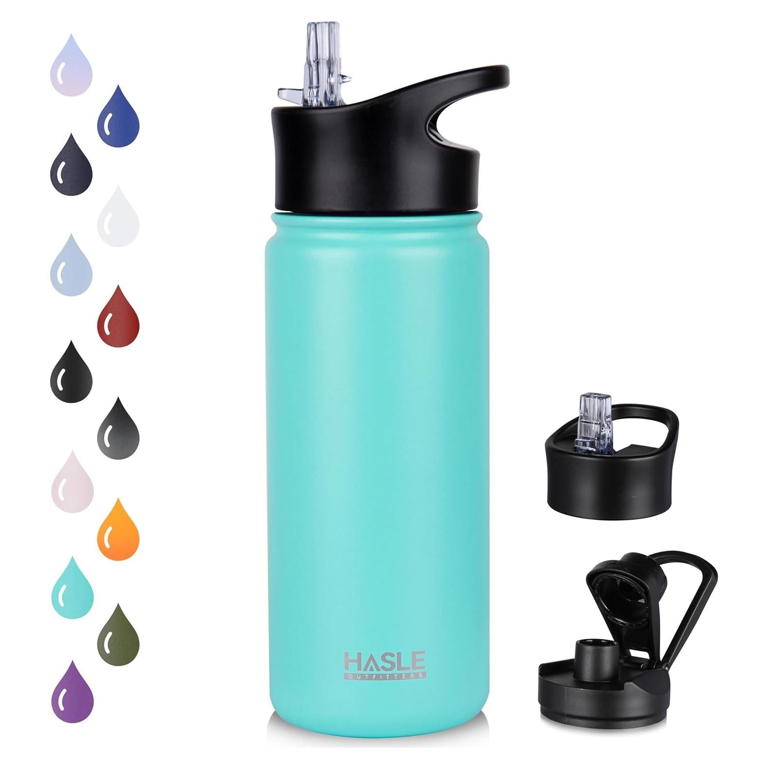 Botella de Agua HASLE OUTFITTERS 473 ml Doble Pared Verde Menta