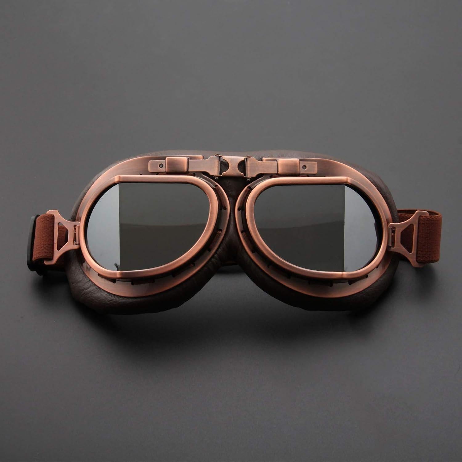 Gafas de Motocicleta MUXSAM Vintage a Prueba de Viento