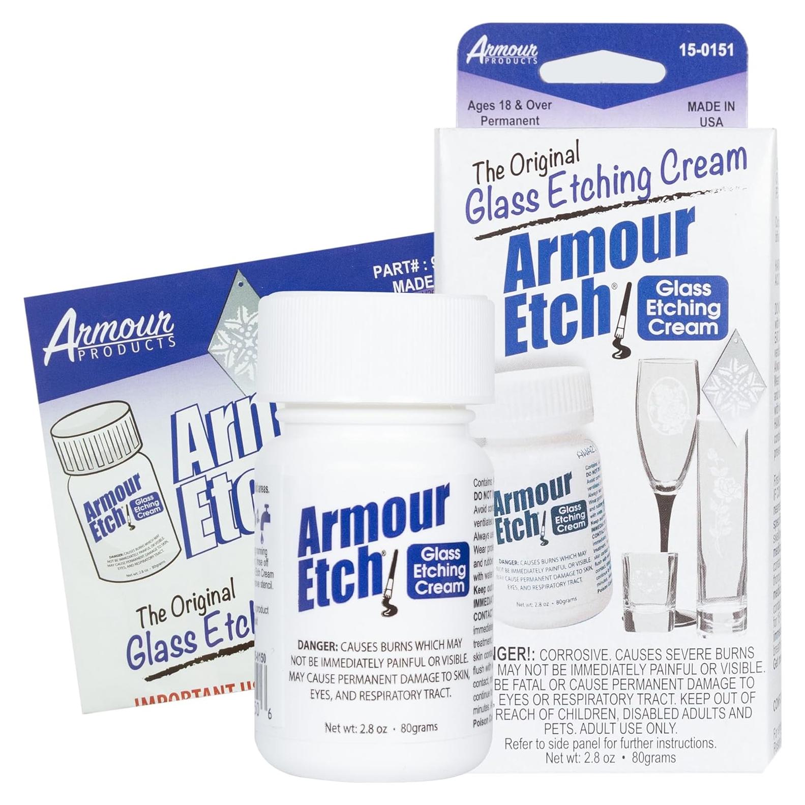 Crema para Grabado en Vidrio Armour Etch 79.4 g - Alta Calidad