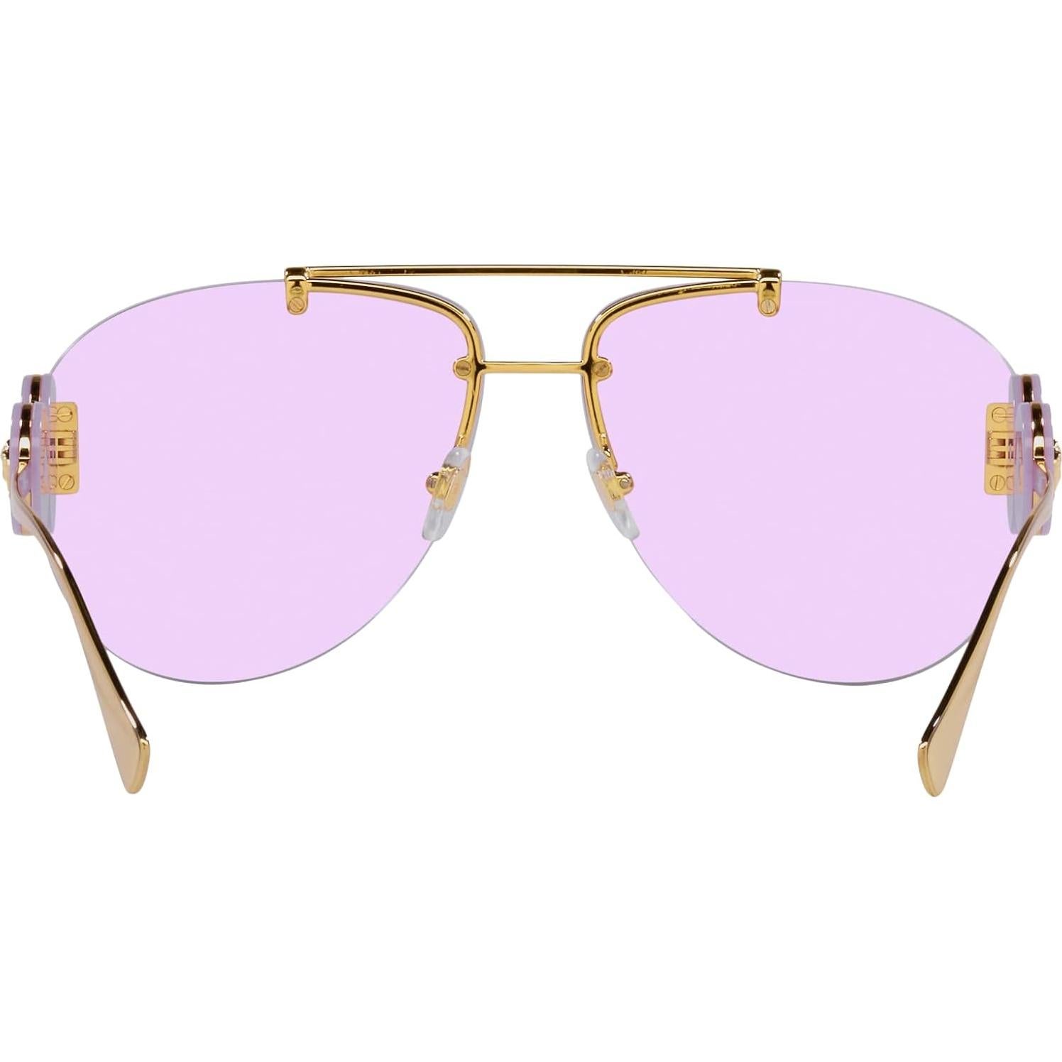 Gafas de sol Versace mujer marco dorado lentes gris 63mm