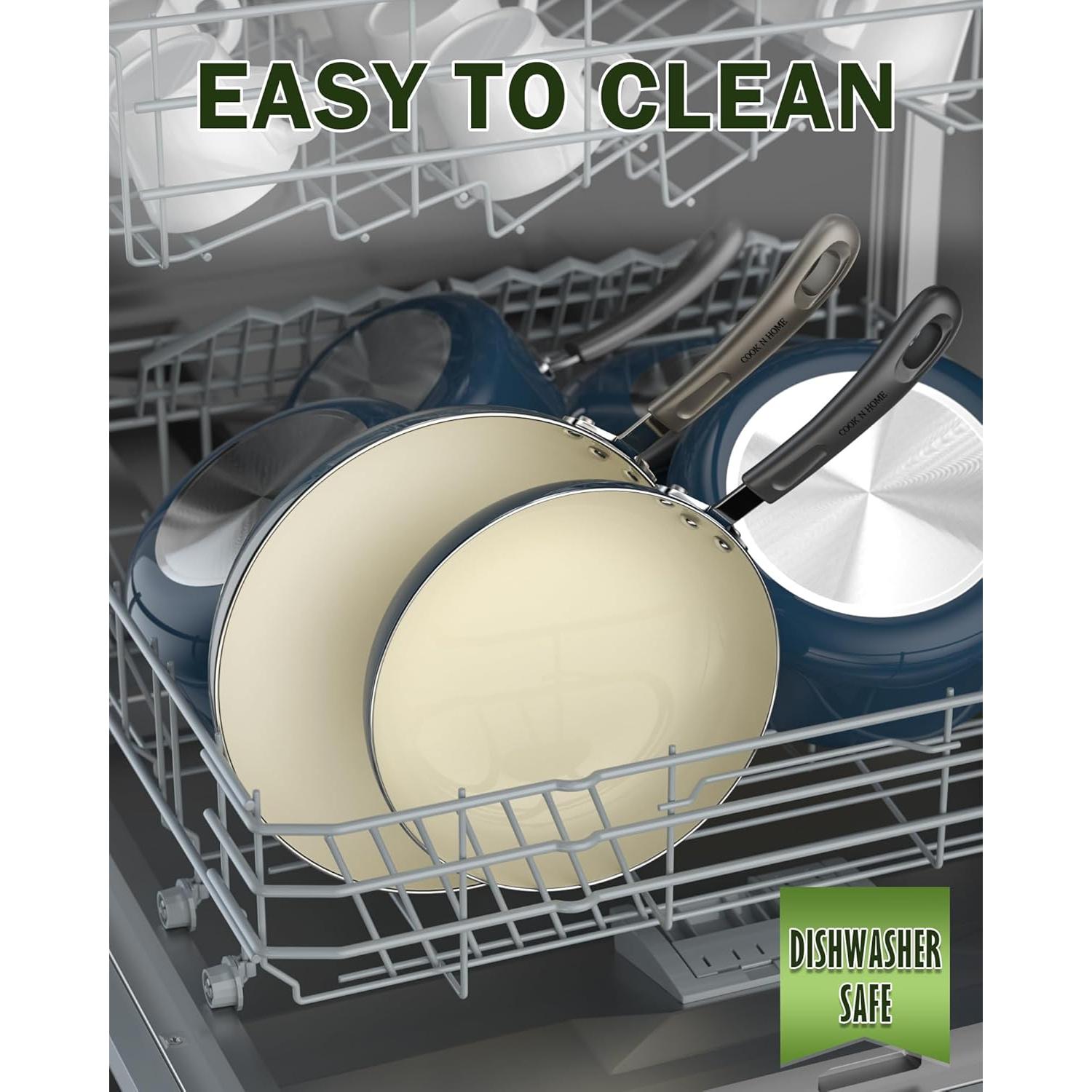 Juego de Ollas y Sartenes Cook N Home 10 Piezas Antiadherente